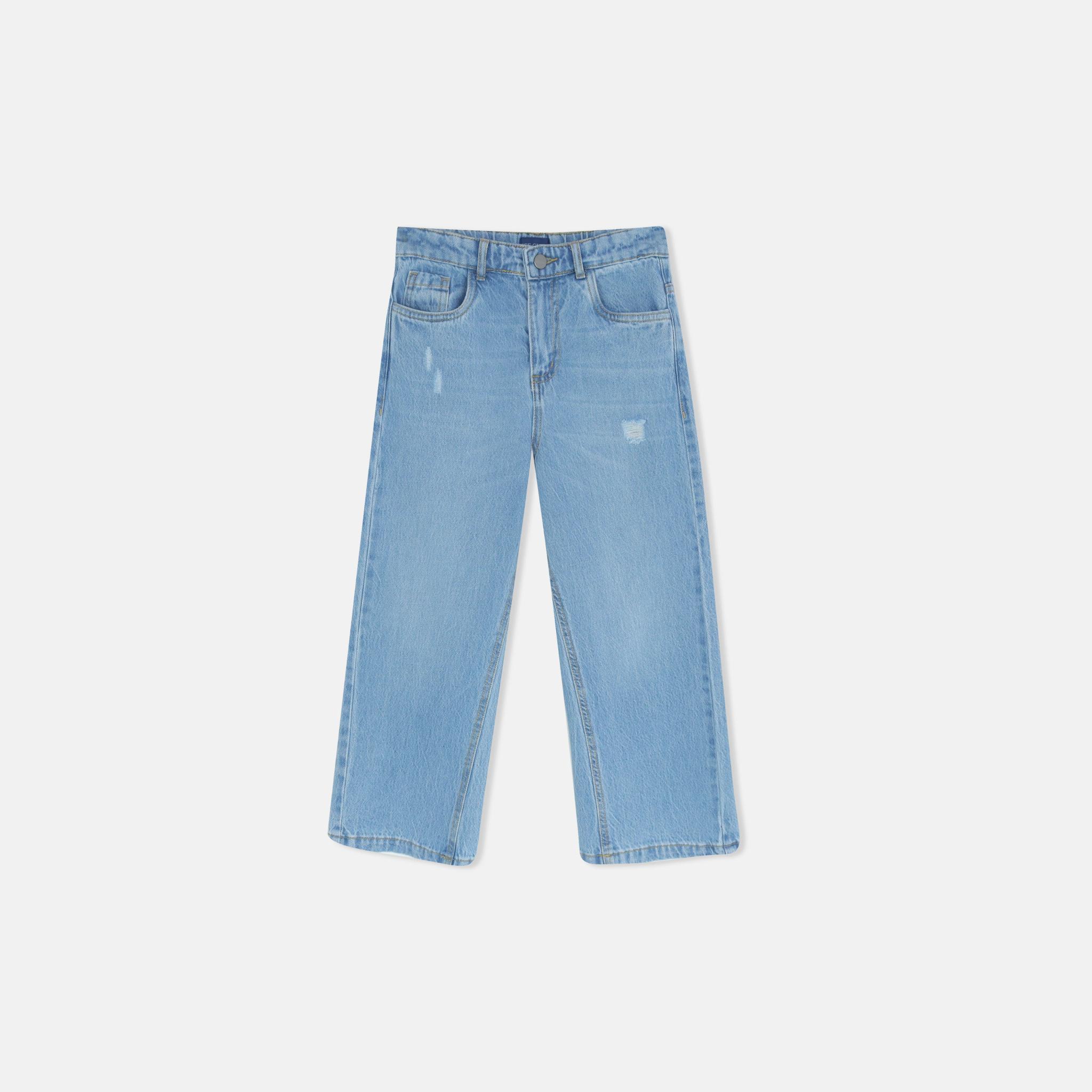 High-waisted straight-leg jeans for girls alternative product image