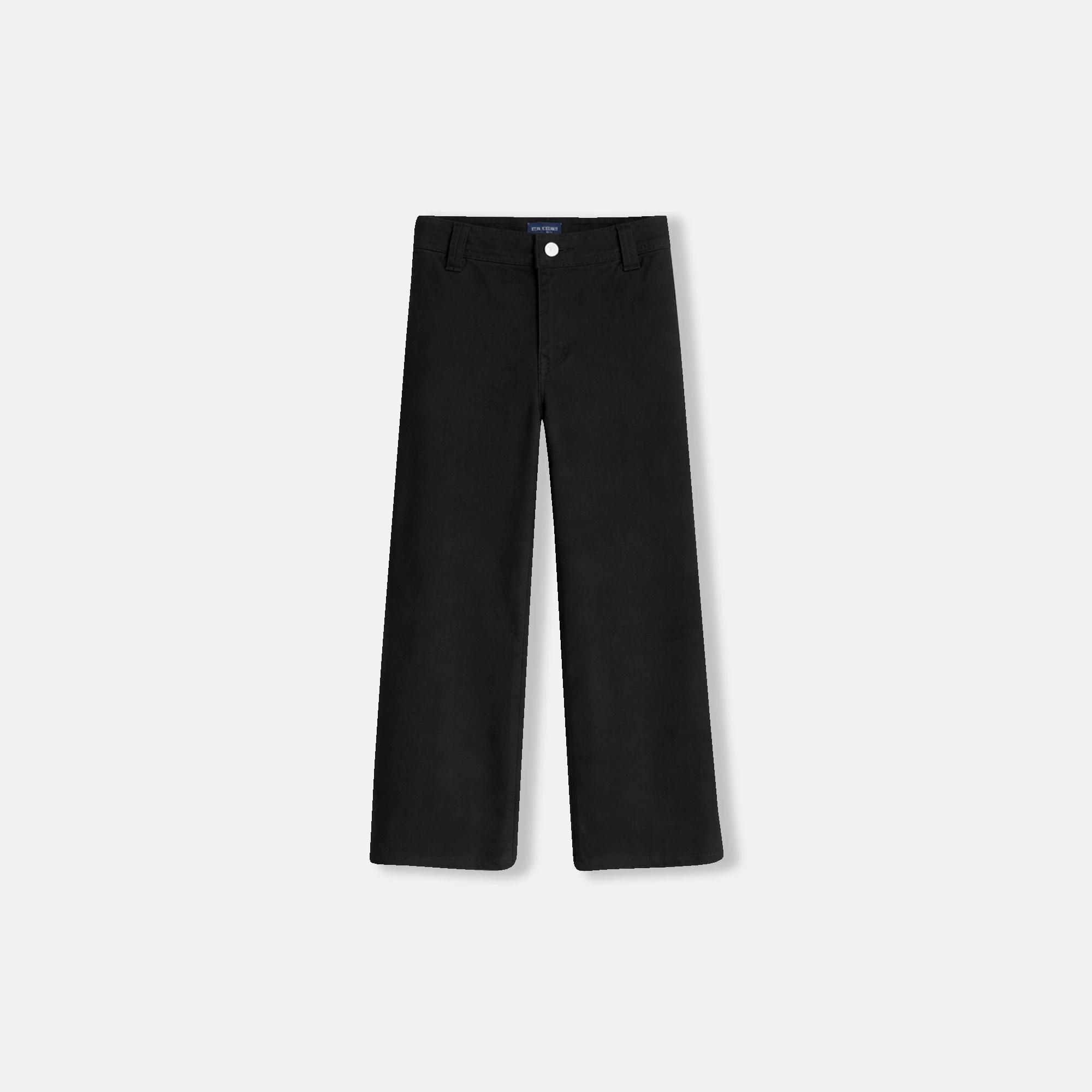 wide-leg, high-waisted trousers for girls Thumbnail 1