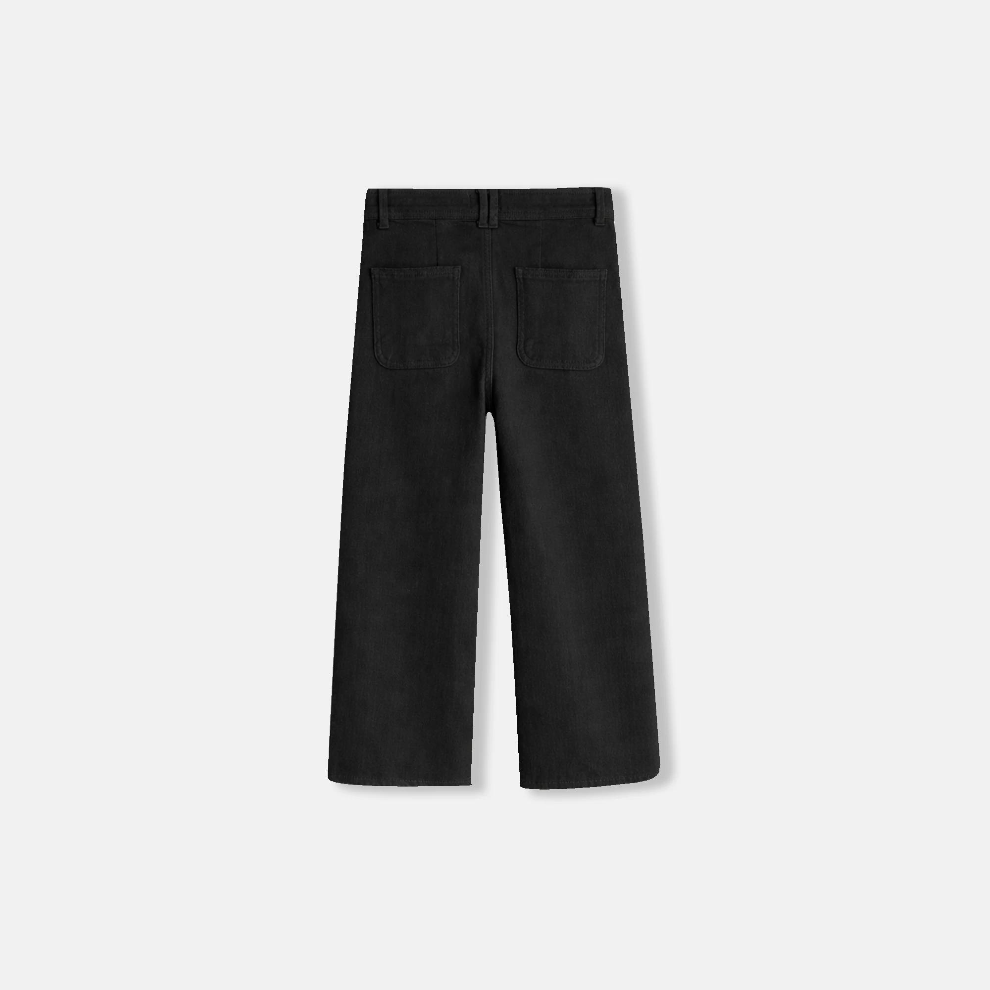 wide-leg, high-waisted trousers for girls Thumbnail 3