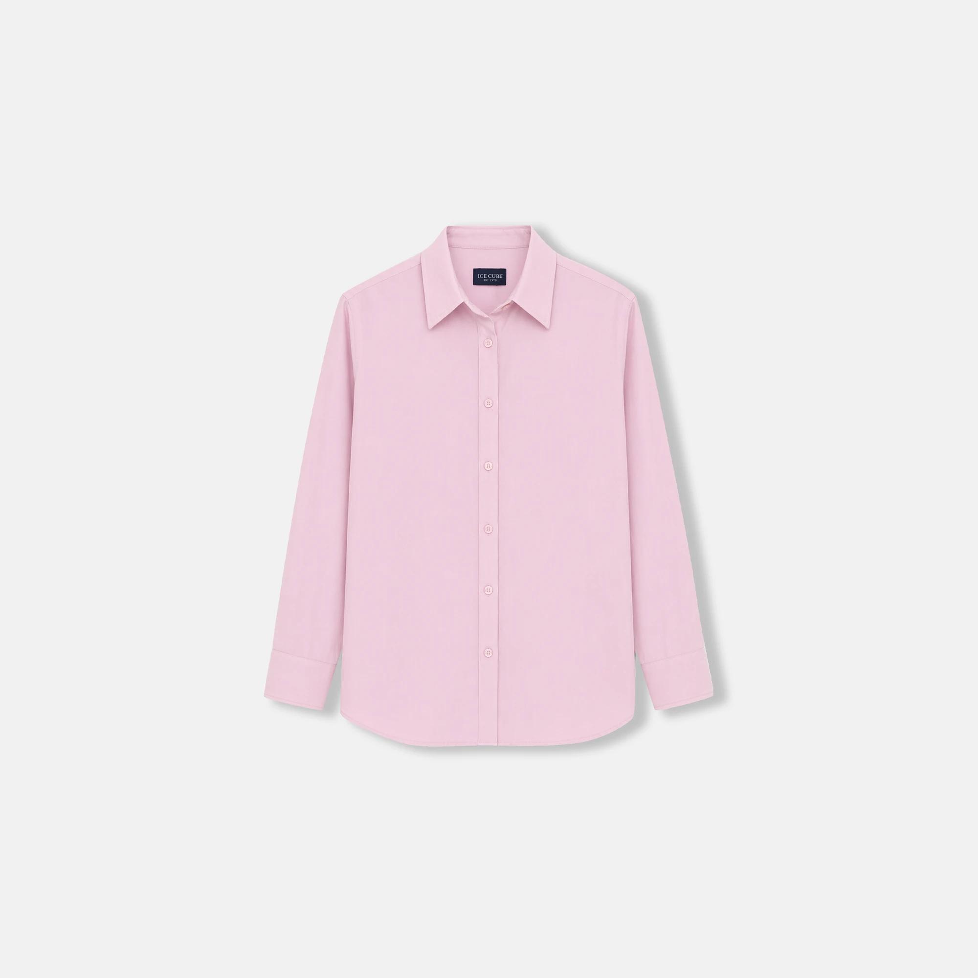 Women's long-sleeved button-front shirt - soft blend alternative product image