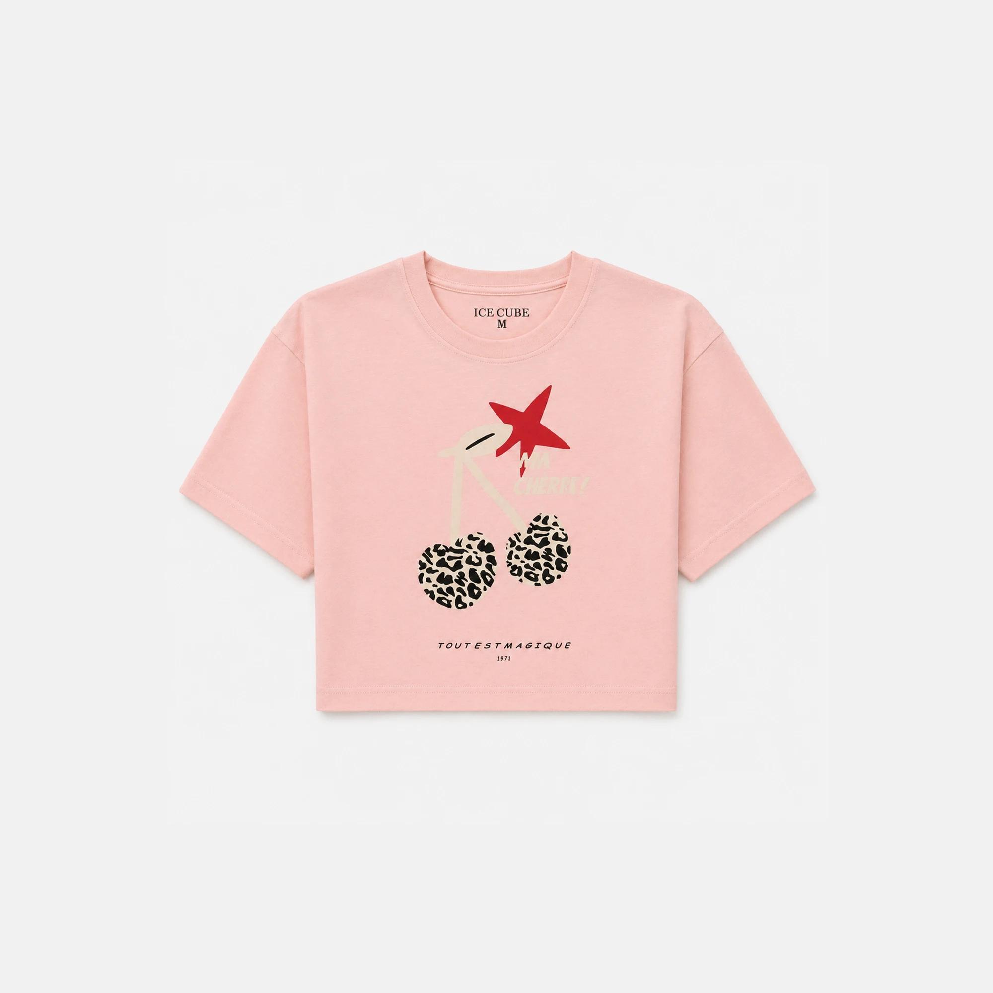 Girls' short-sleeved t-shirt with unique designs Thumbnail 1