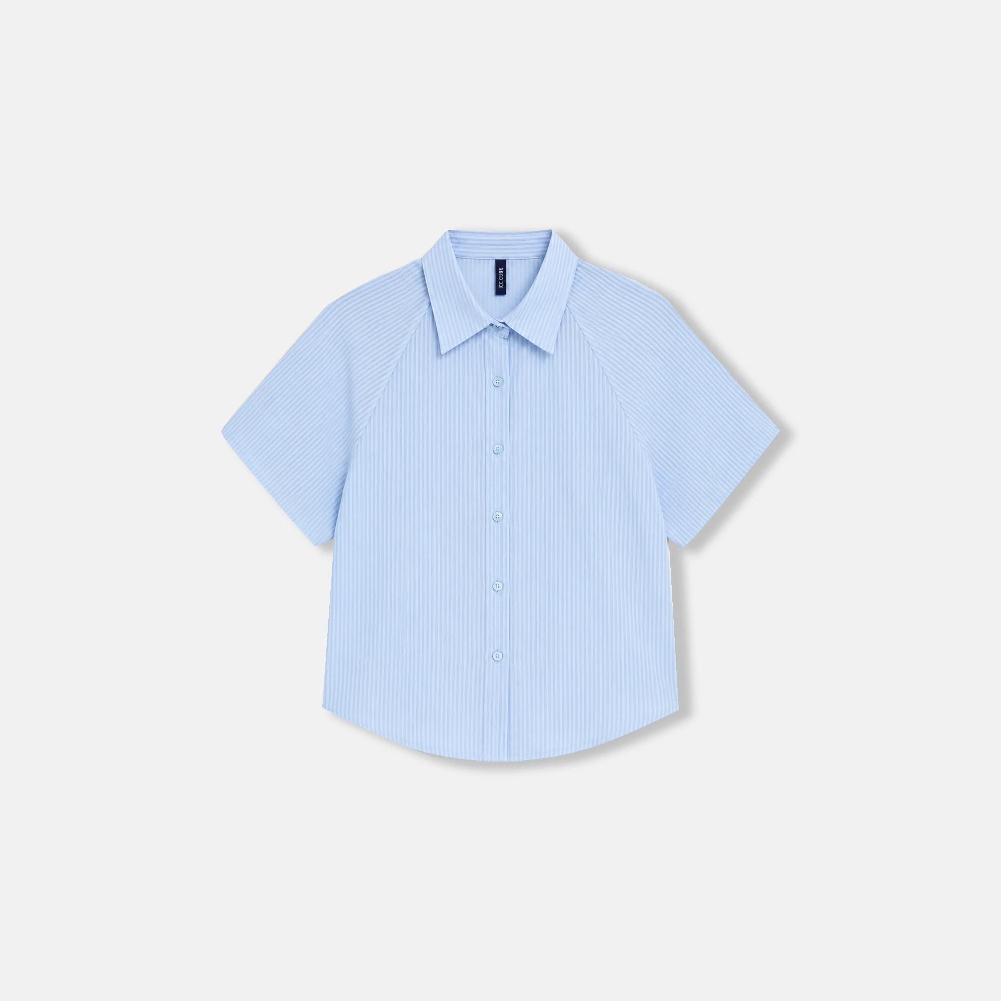 Women's short-sleeved striped shirt alternative product image