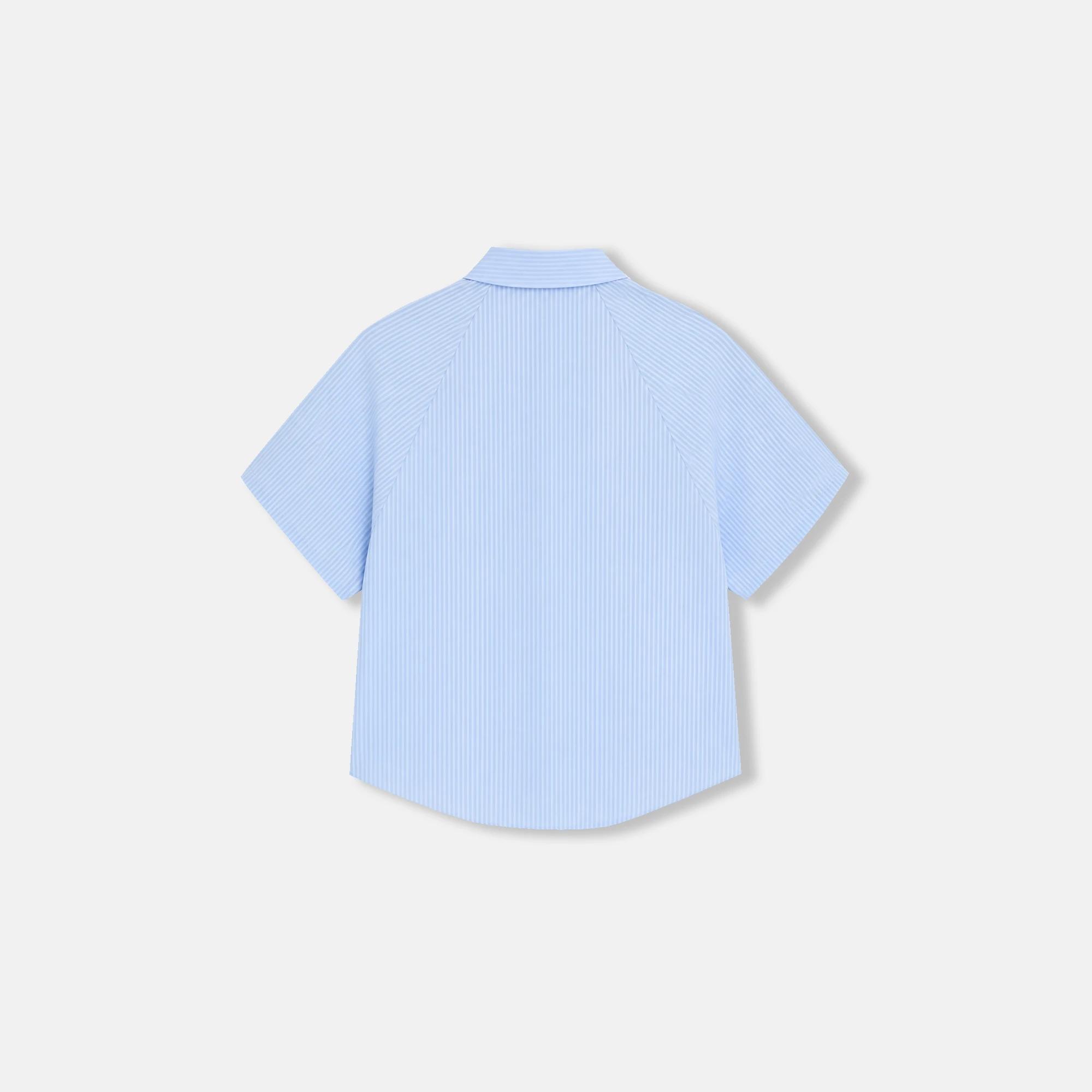 Women's short-sleeved striped shirt Thumbnail 3