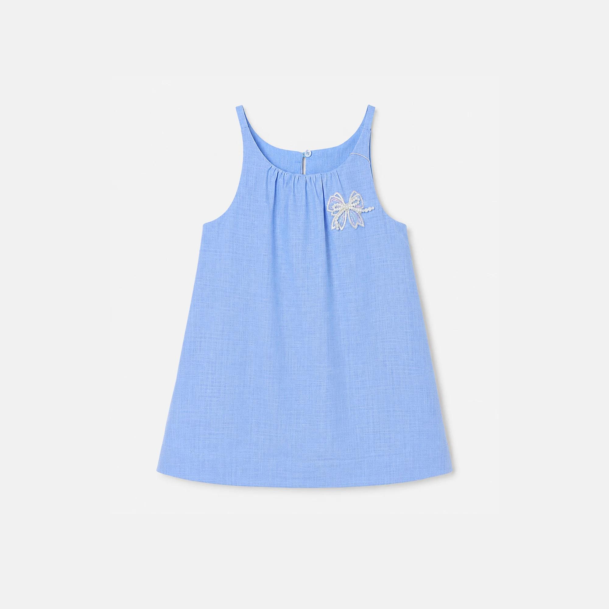 فستان بناتي بدون أكمام بتصميم A-Line alternative product image