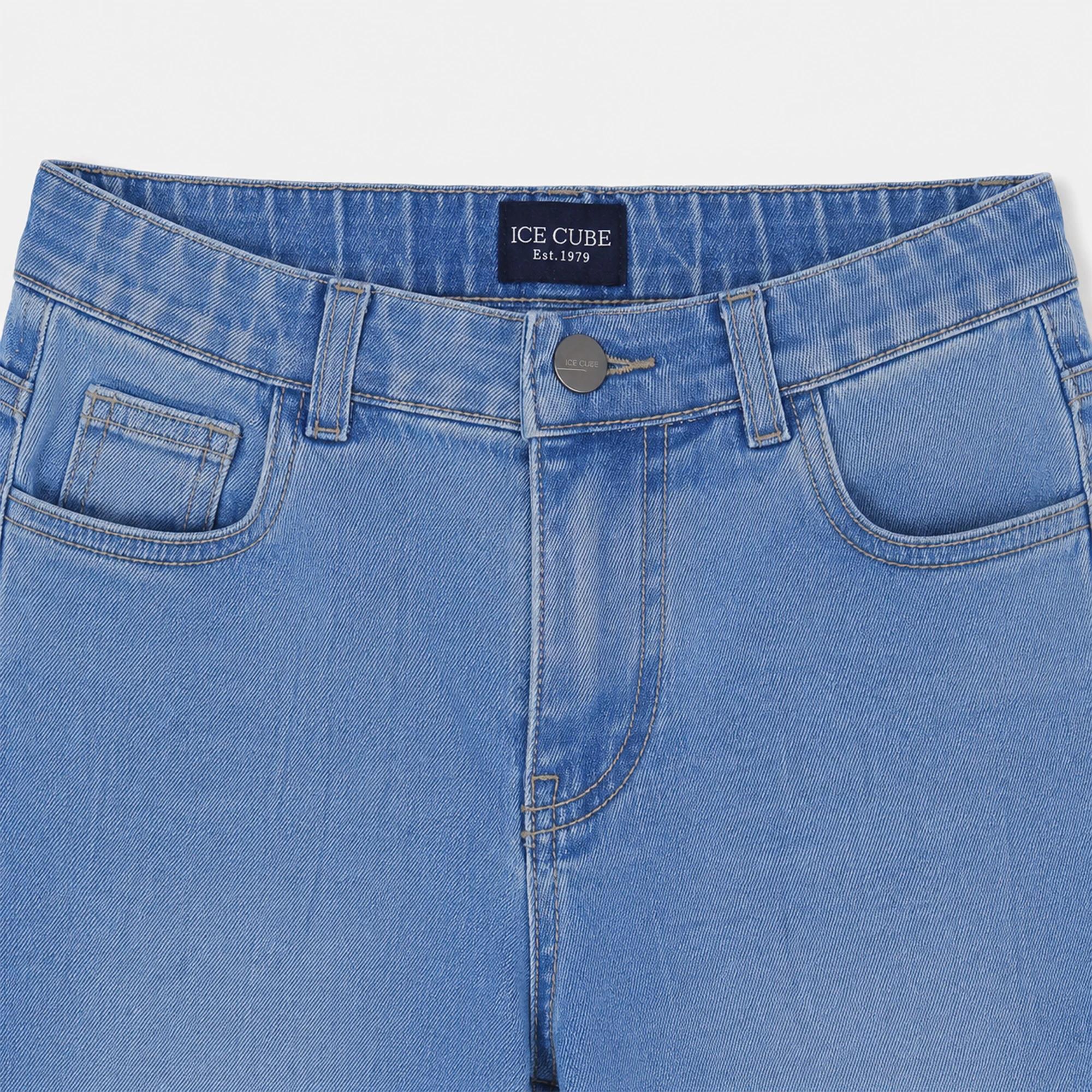 Boys Elastic Waist Stretch Denim Jeans Thumbnail 2