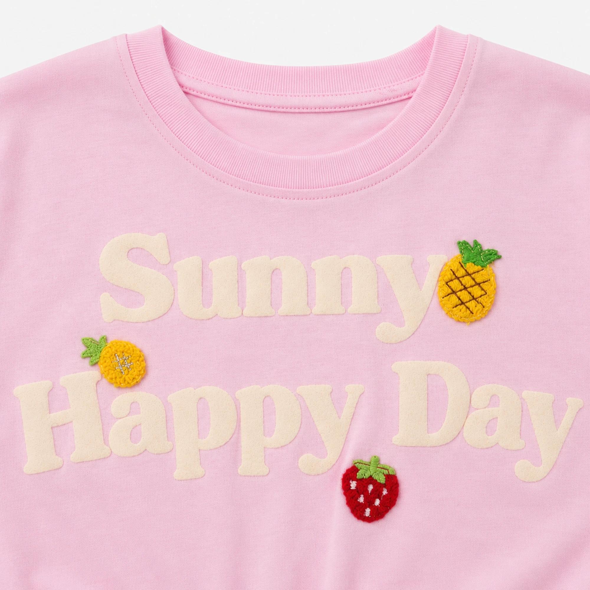 Girls' Cinch-Side Graphic Crop T-Shirt Thumbnail 3