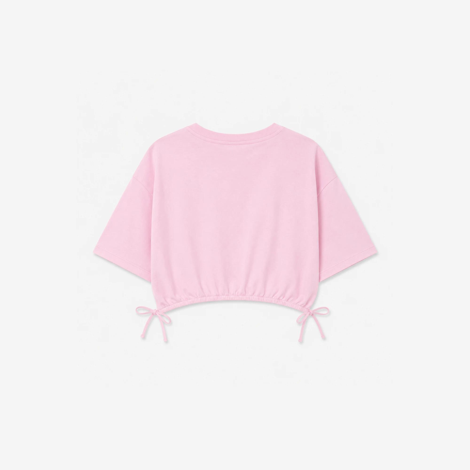 Girls' Cinch-Side Graphic Crop T-Shirt Thumbnail 4