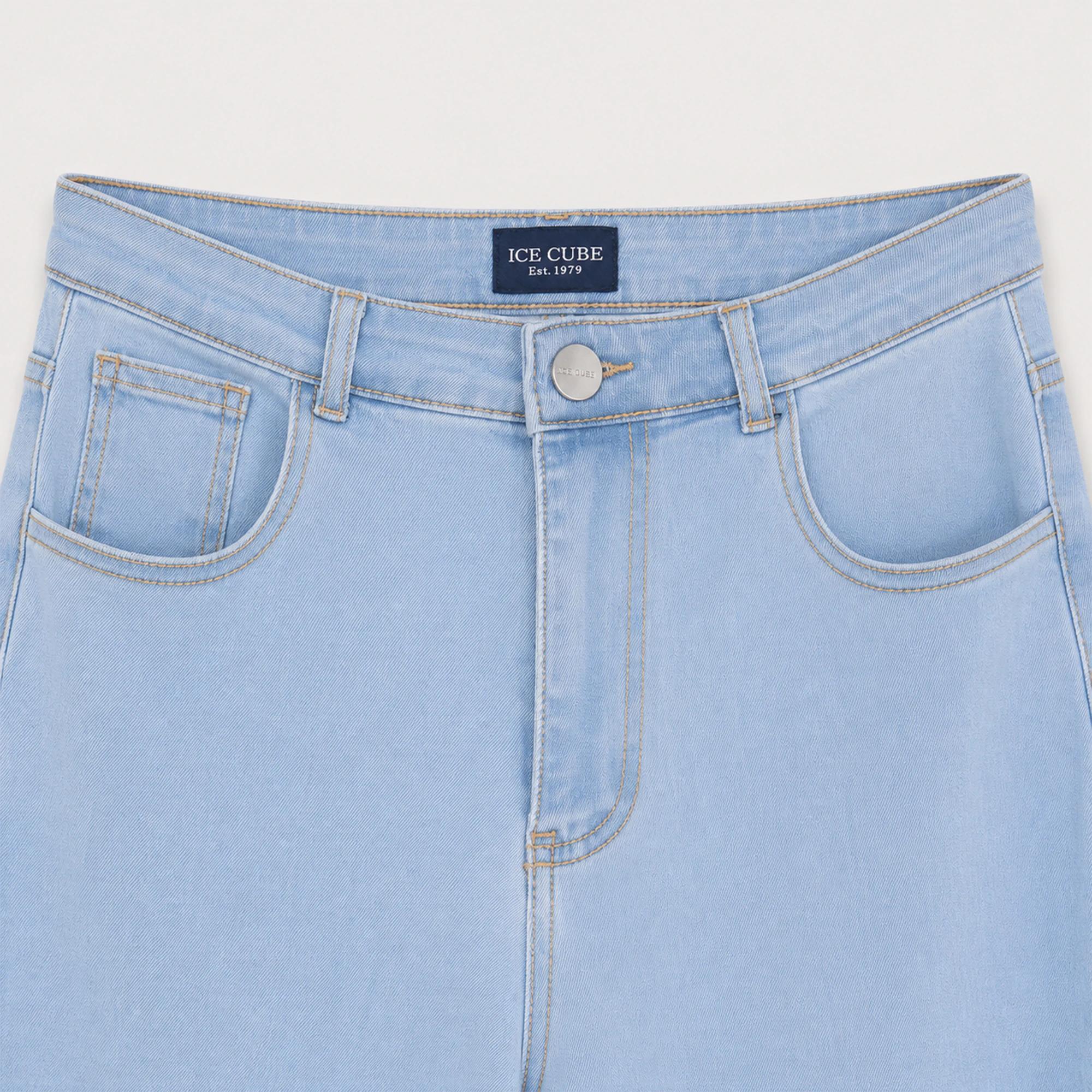 Women's High-Waisted Barrel Leg Jeans media preview 3