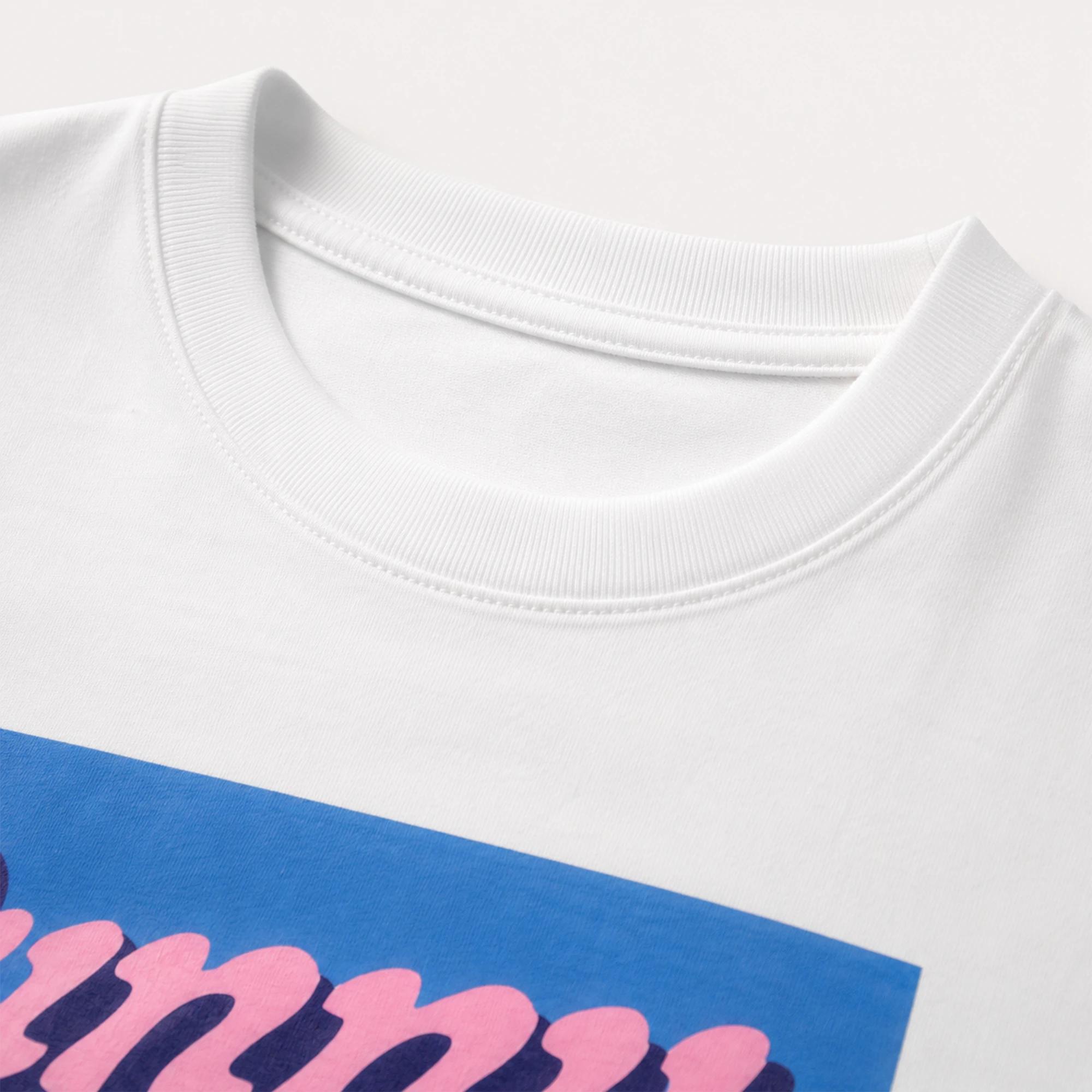 Girls' cropped t-shirt with print media preview 3