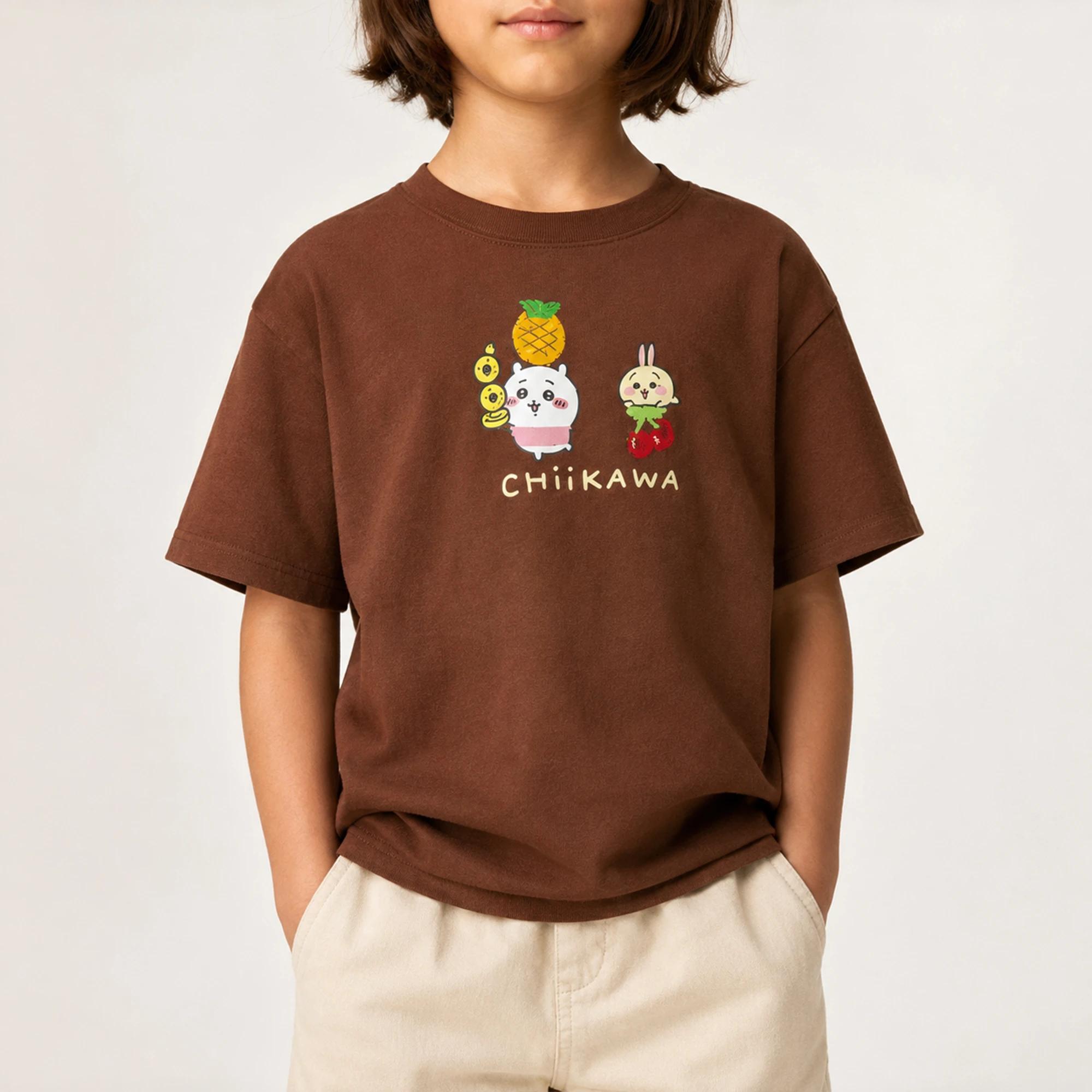 Girls' cropped t-shirt with print alternative product image