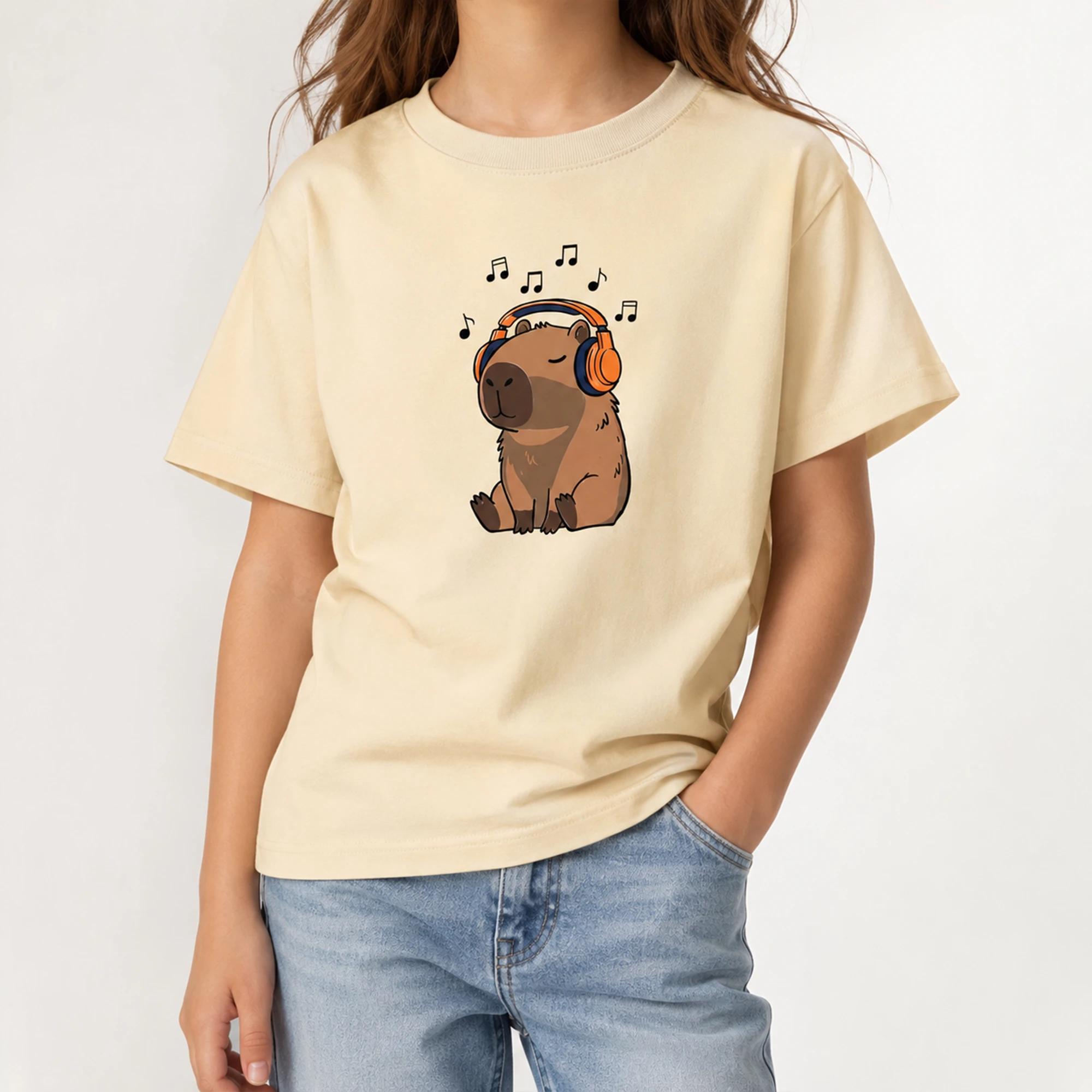 Girls' cropped t-shirt with print alternative product image