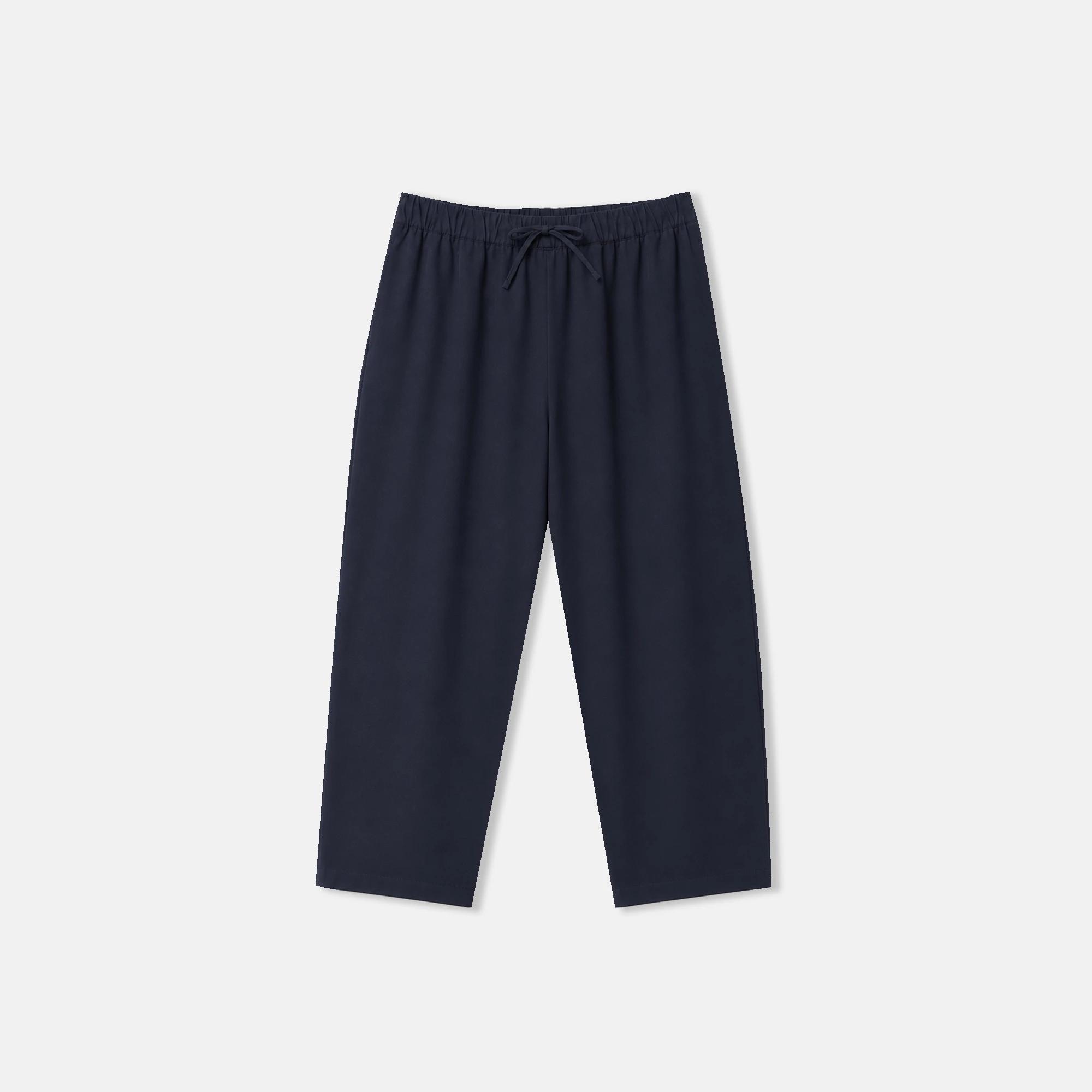 Women's Relaxed Straight-Leg Drawstring Trousers media preview 2