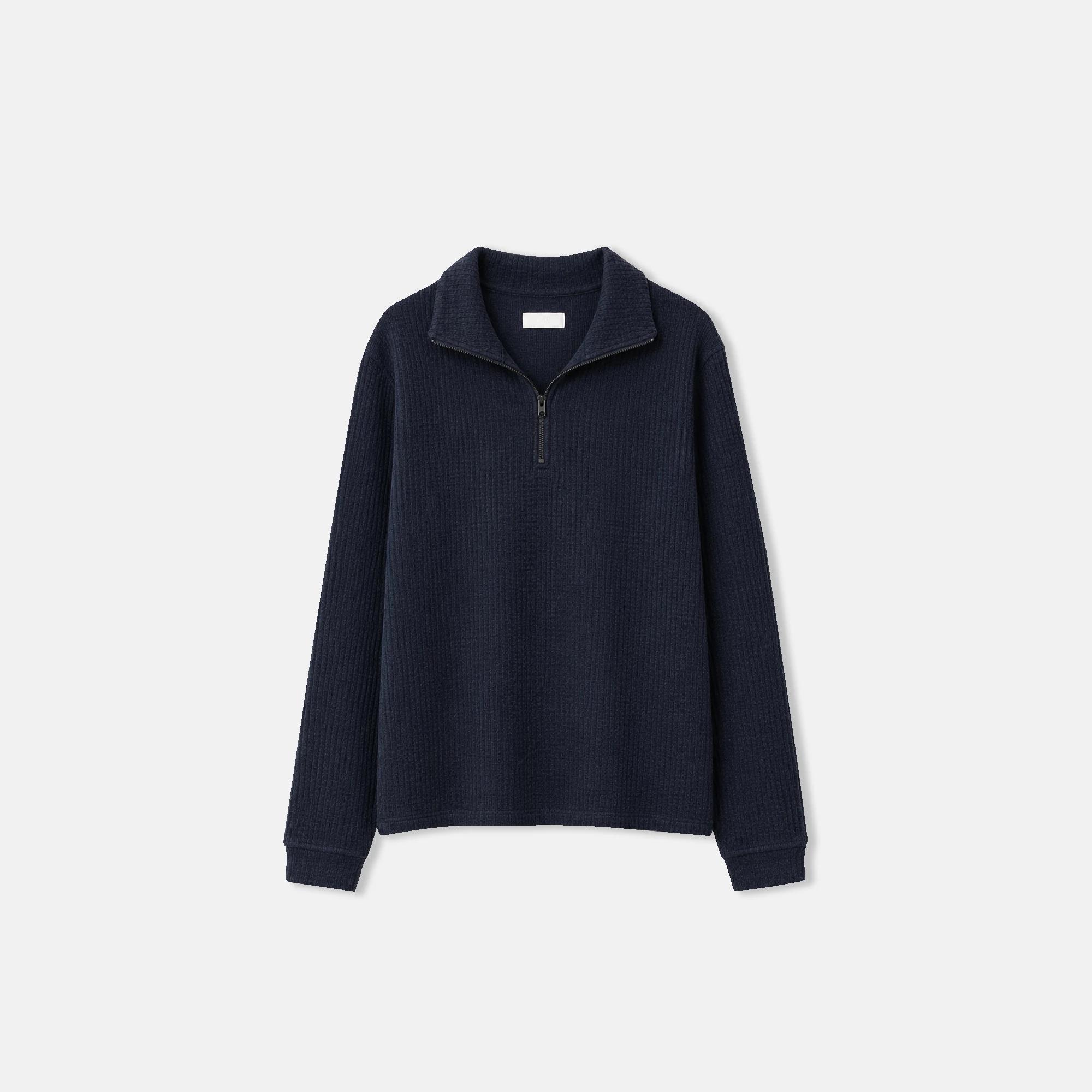 MEN'S TEXTURED QUARTER-ZIP SWEATSHIRT Thumbnail 2