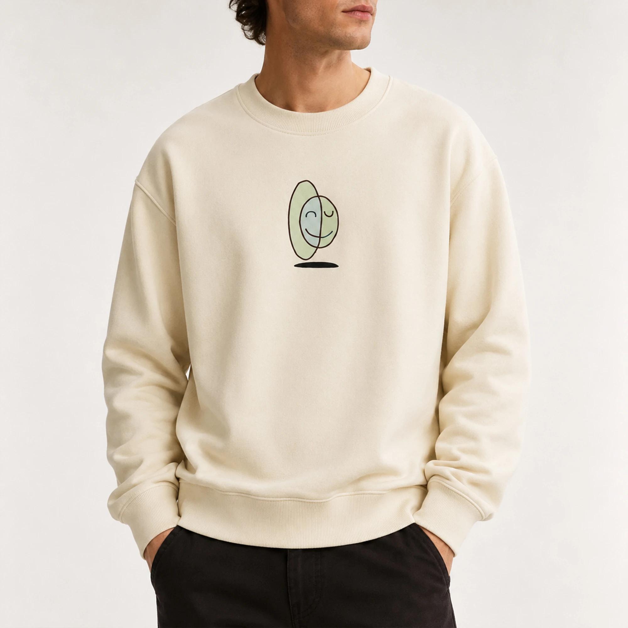 MEN'S GRAPHIC CREWNECK SWEATSHIRT- COTTON BLEND Thumbnail 1