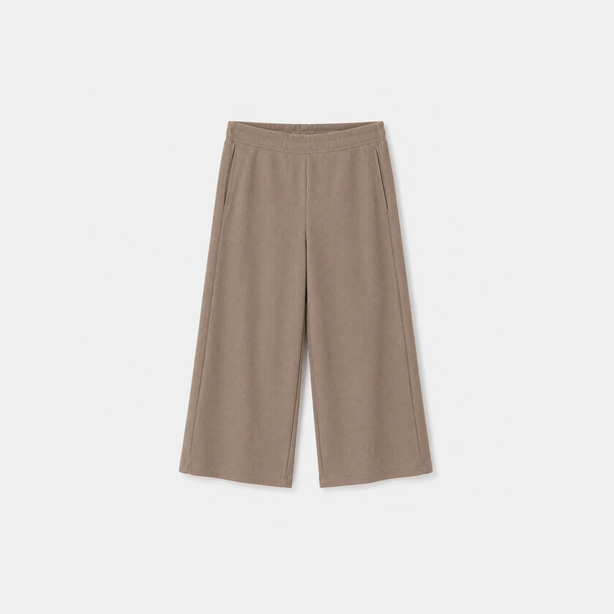 GIRLS'S RIBBED WIDE-LEG PANTS Thumbnail 2
