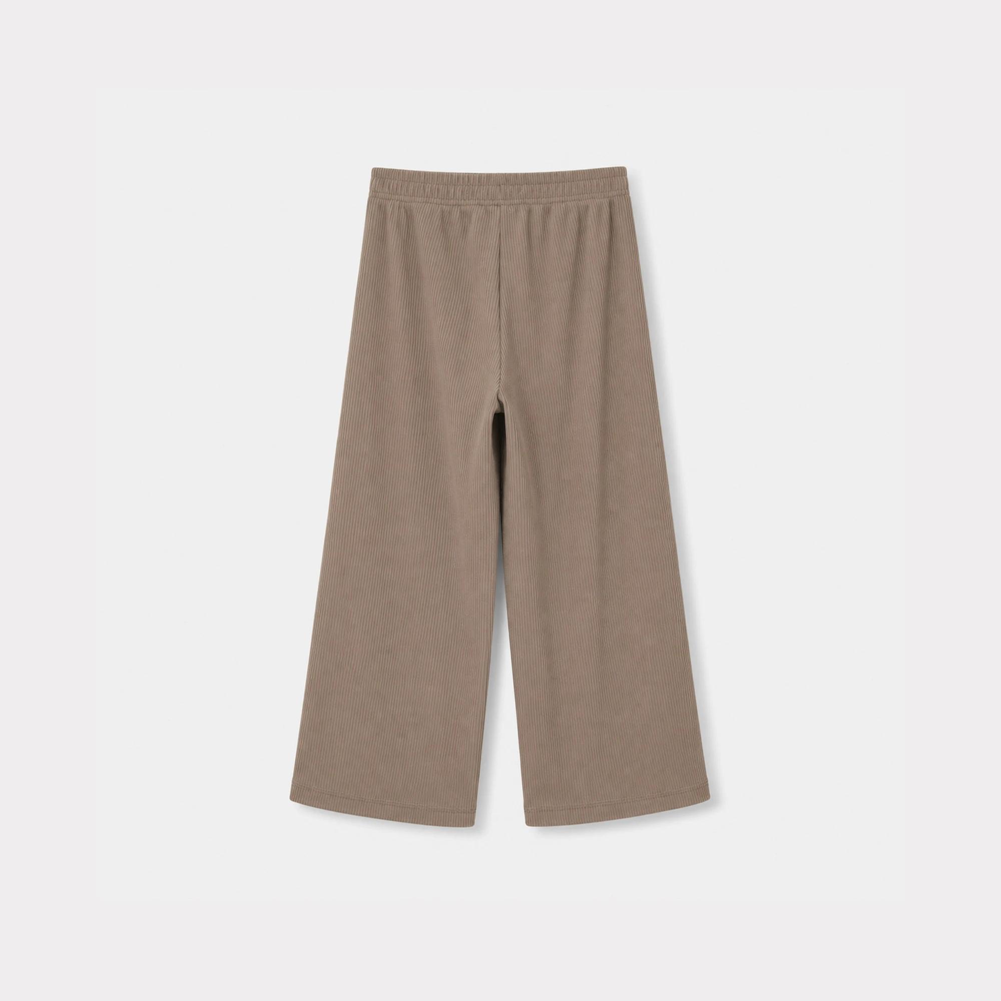 WOMEN'S RIBBED WIDE-LEG PANTS media preview 4