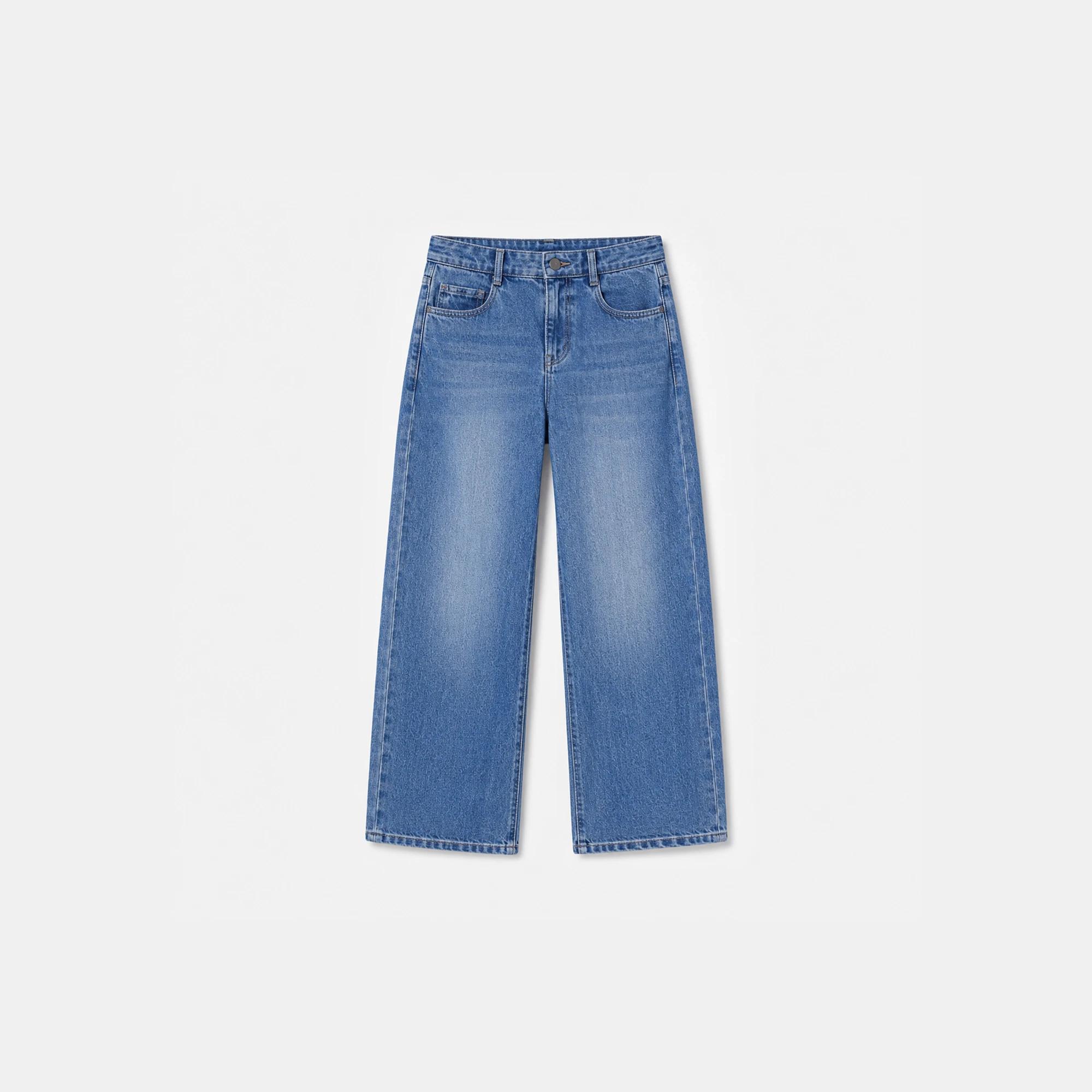 Girl's Classic Fit Wide-Leg Denim Jeans alternative product image