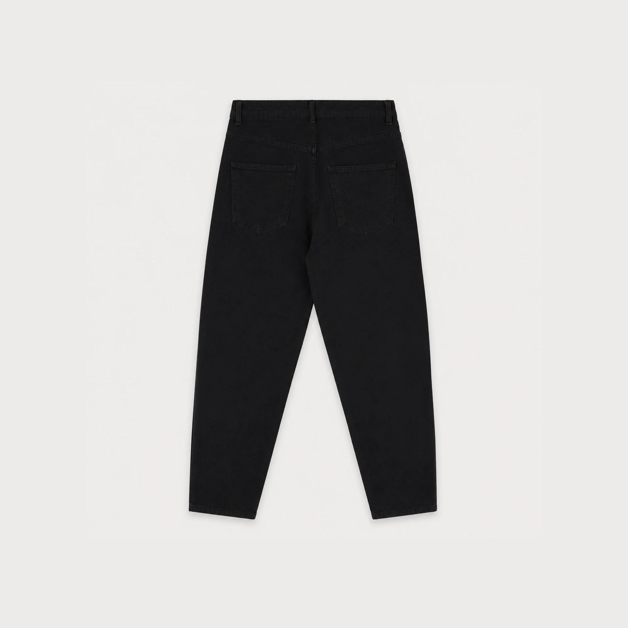 MEN'S STRAIGHT-FIT BLACK DENIM JEANS Thumbnail 4
