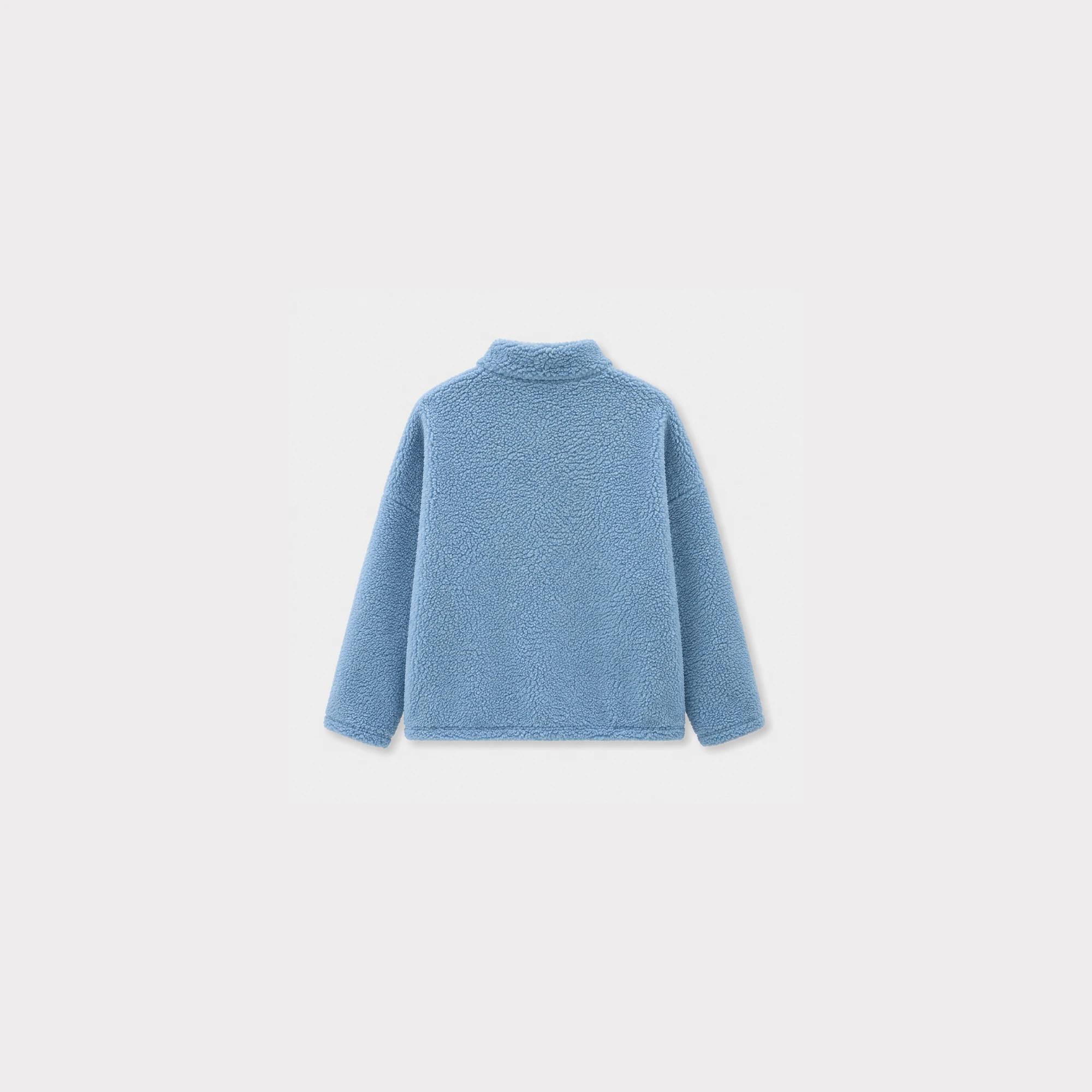GIRL'S SOFT TEDDY FLEECE ZIP-UP JACKET media preview 4