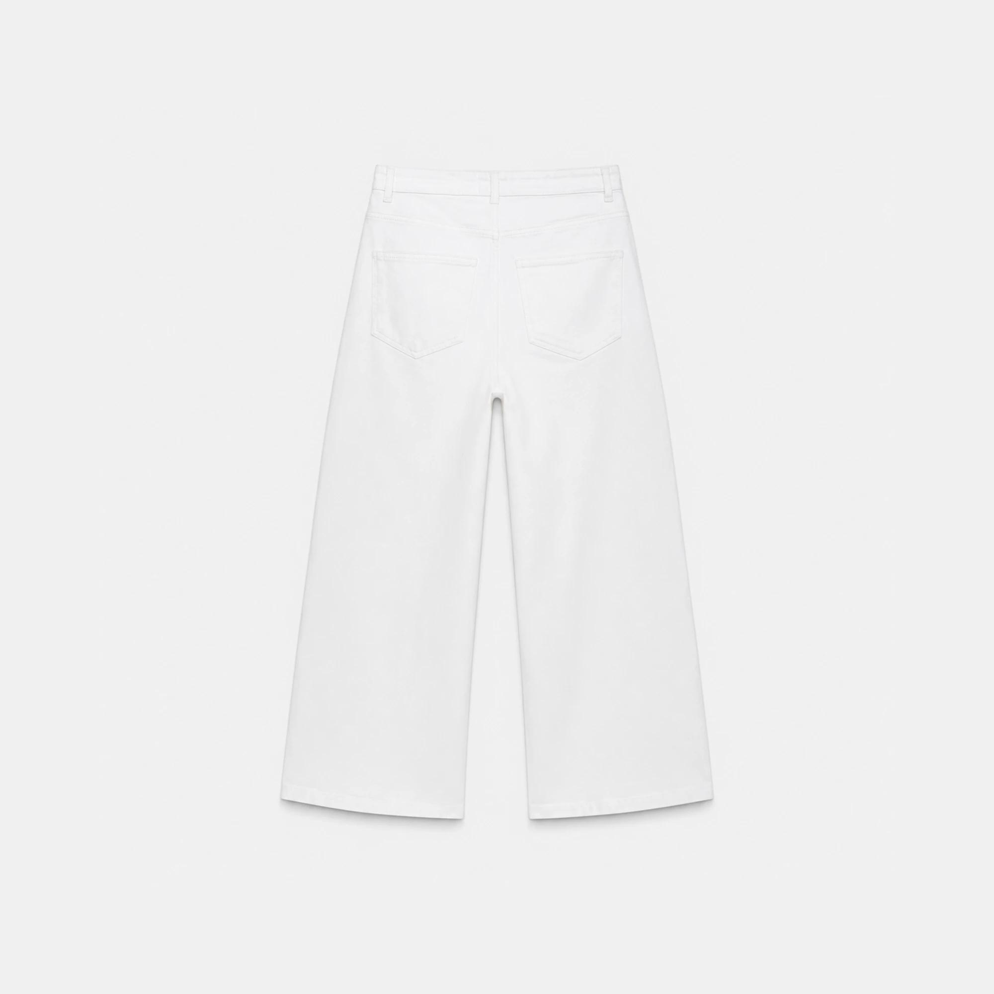 WOMEN'S HIGH-WAISTED WHITE JEANS media preview 4