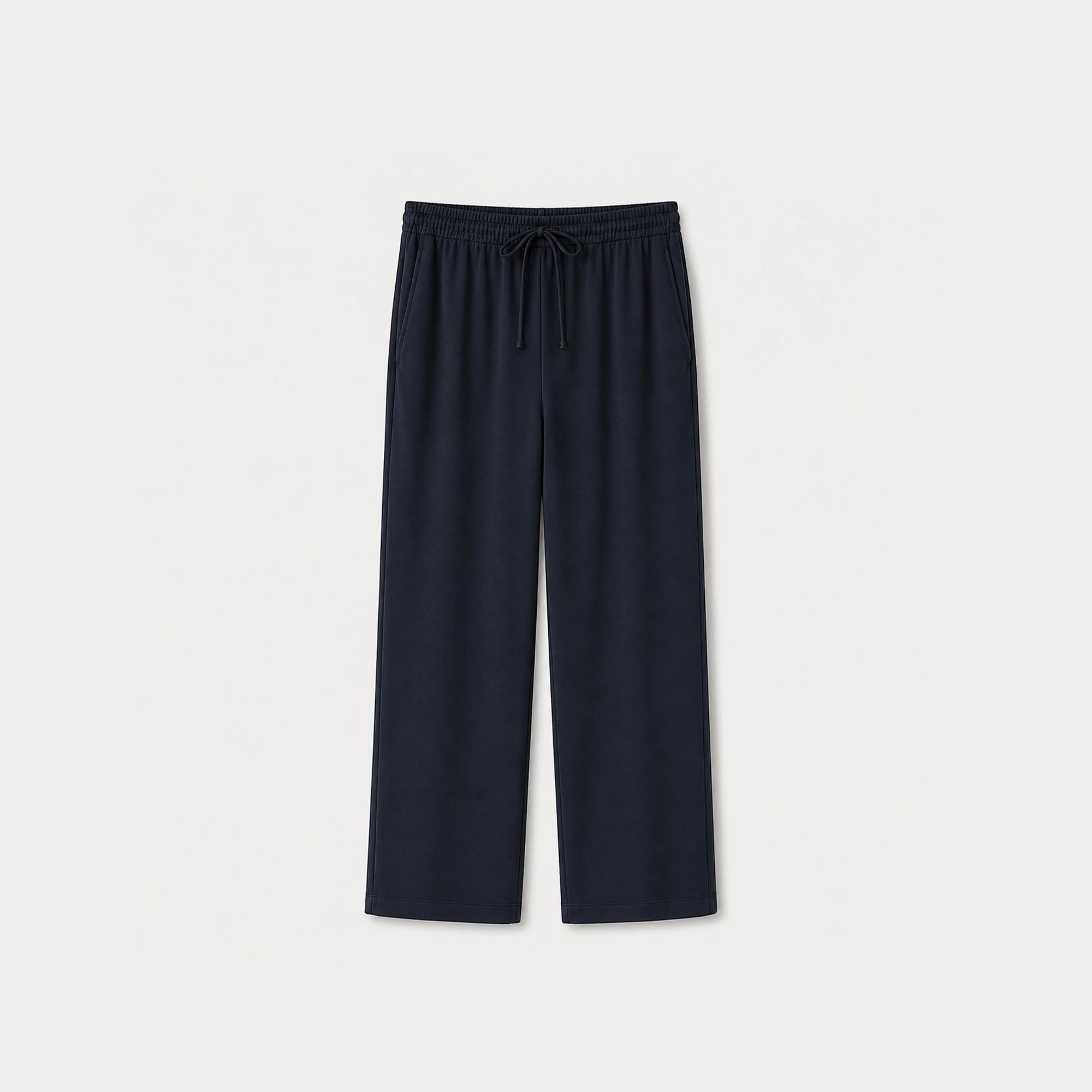 WOMEN'S WIDE-LEG TENCEL TROUSERS WITH A DRAWSTRING WAIST Thumbnail 2