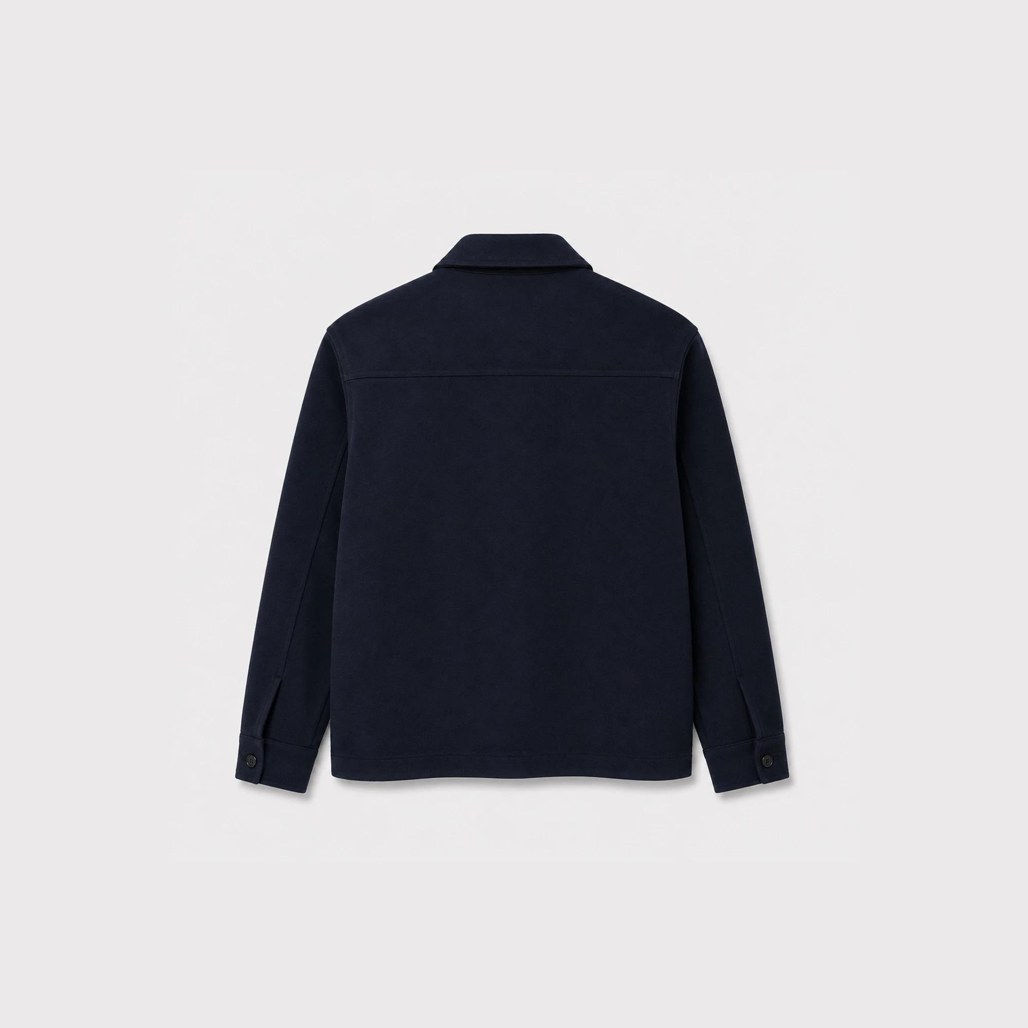 MEN'S DUAL-POCKET BUTTON-FRINT SHIRT JACKET Thumbnail 4