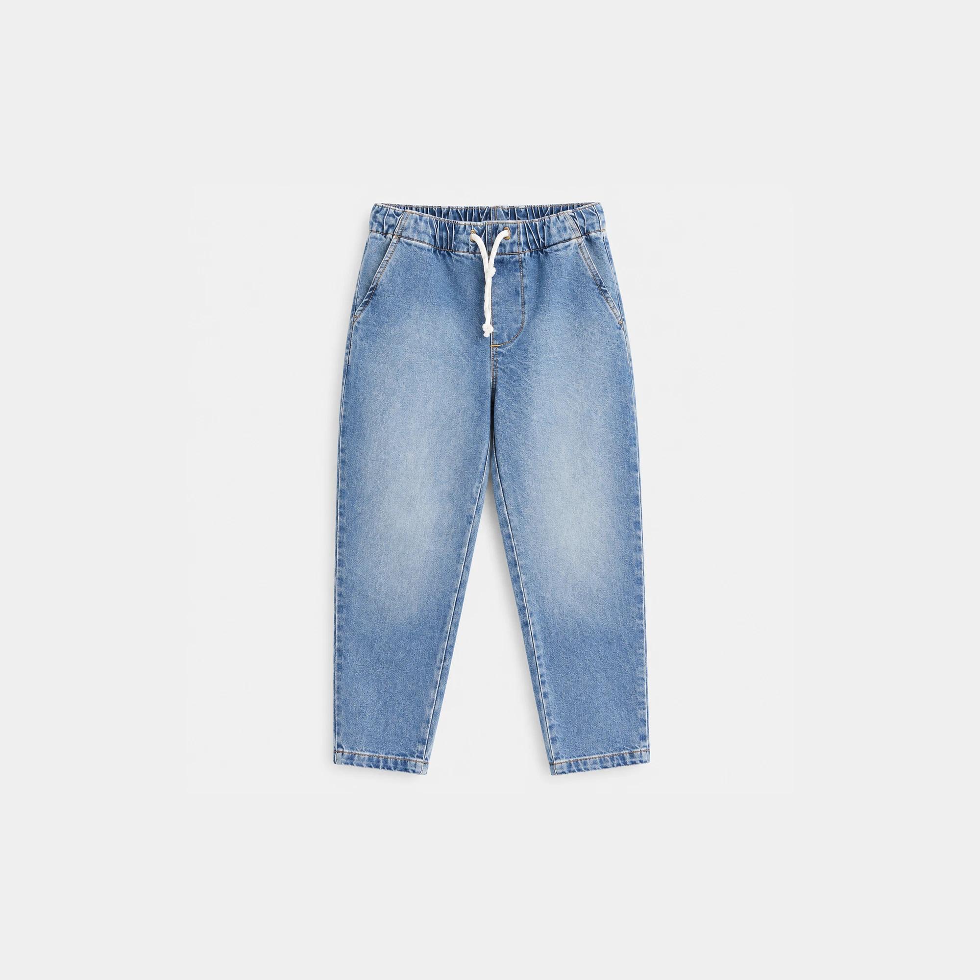 LIGHT-COLORED BOYS' JEANS WITH AN ELASTIC WAIST media preview 2