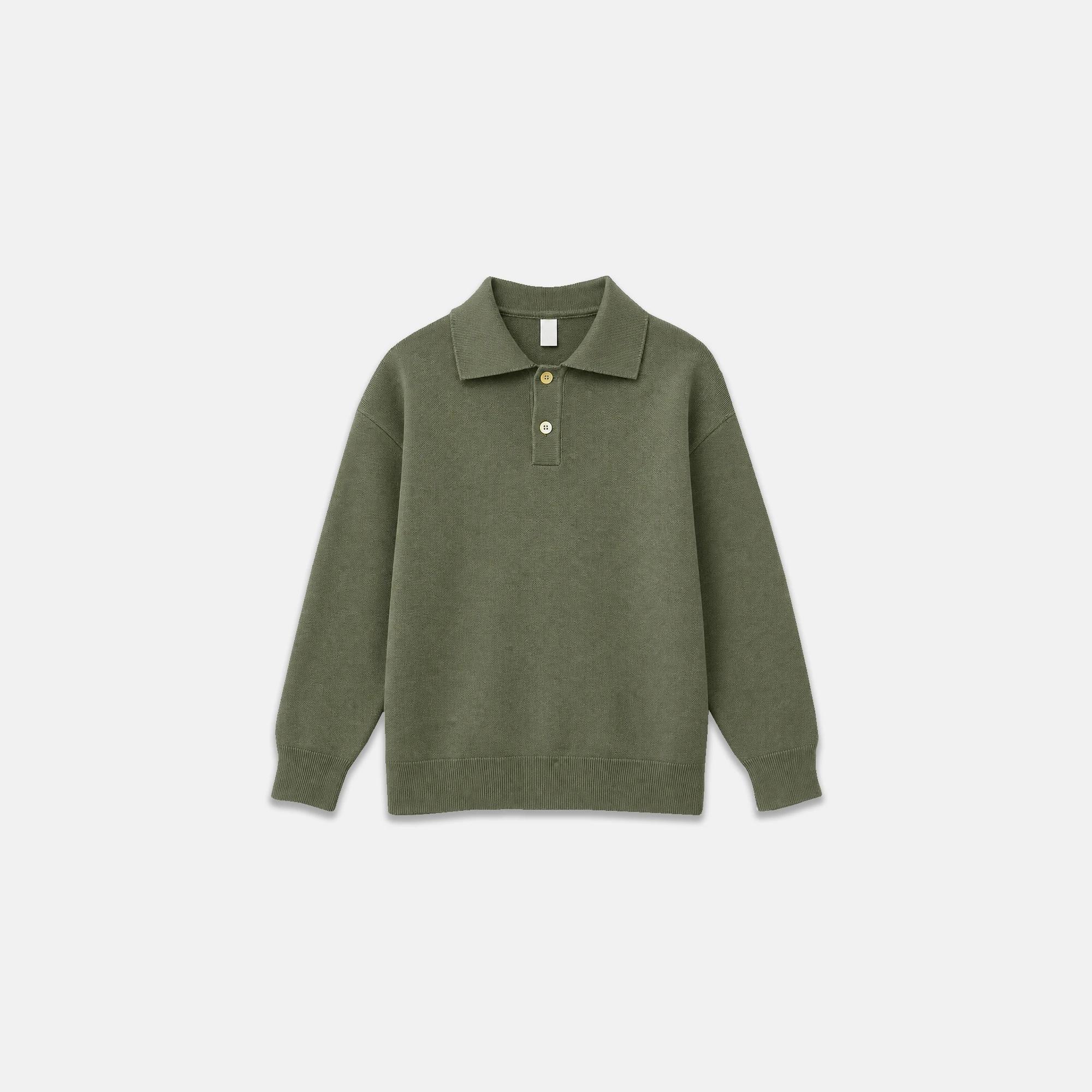 BOYS' KNITTED POLO SWEATER Thumbnail 1