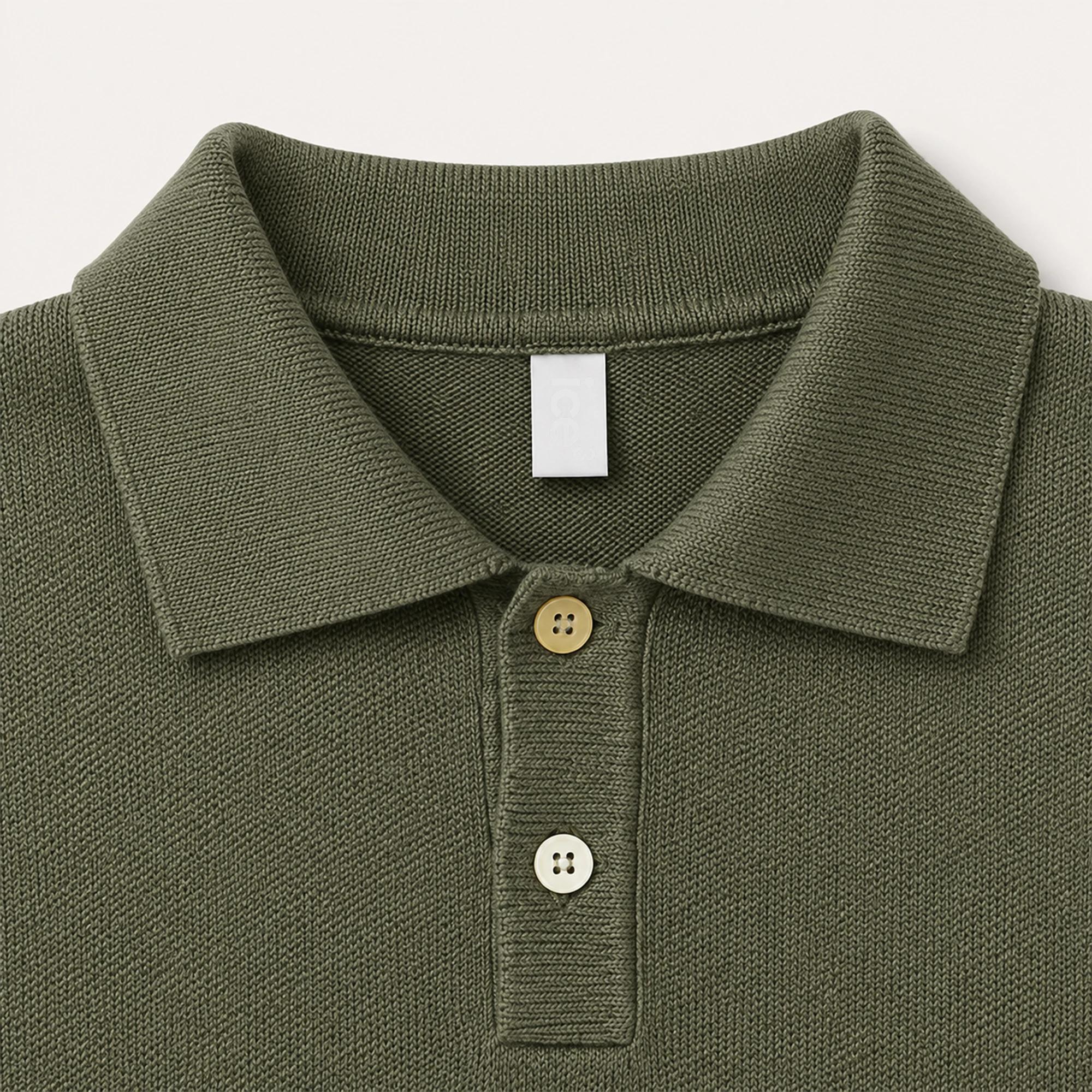 BOYS' KNITTED POLO SWEATER Thumbnail 2