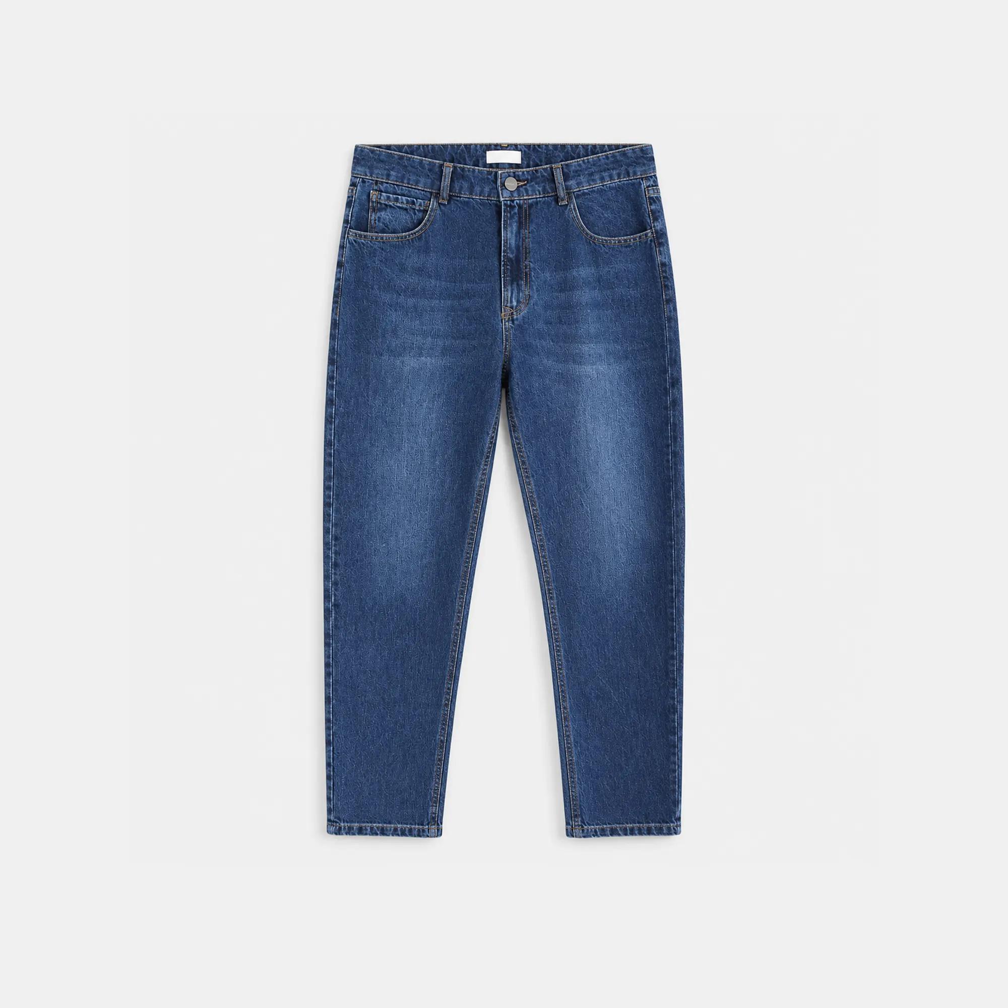 Men's DARK-COLORED SLIM-FIT JEANS Thumbnail 2