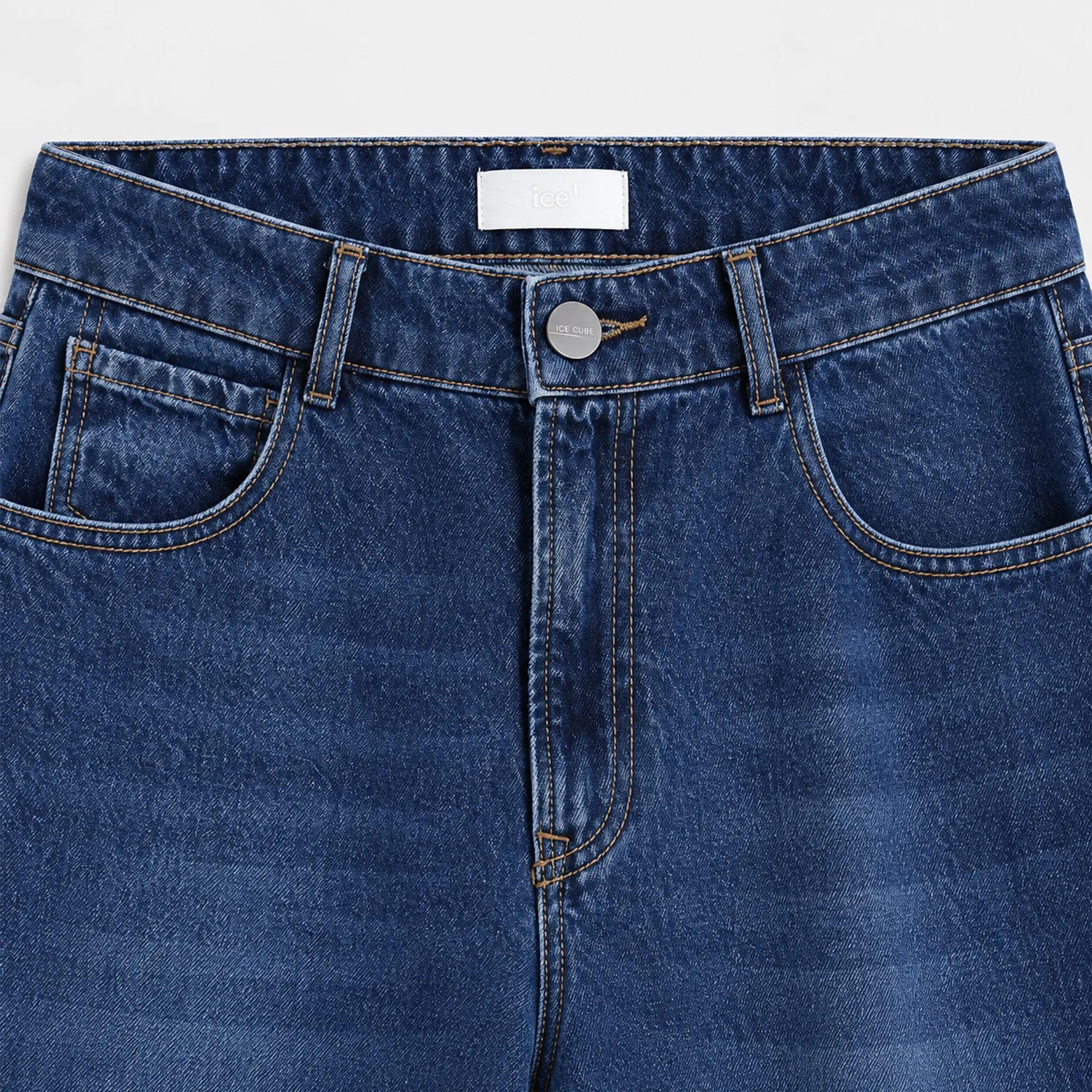 Men's DARK-COLORED SLIM-FIT JEANS Thumbnail 3