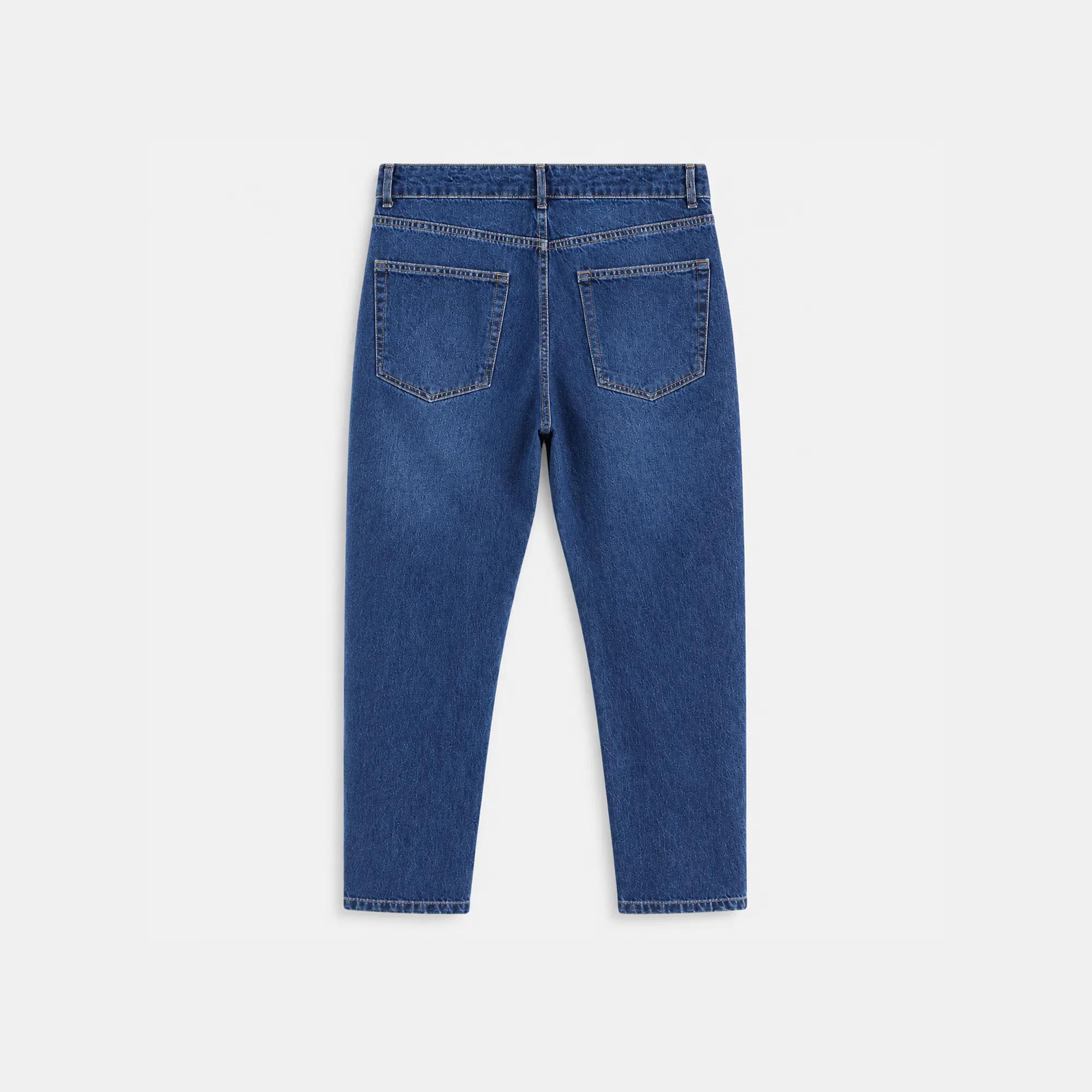 Men's DARK-COLORED SLIM-FIT JEANS Thumbnail 4