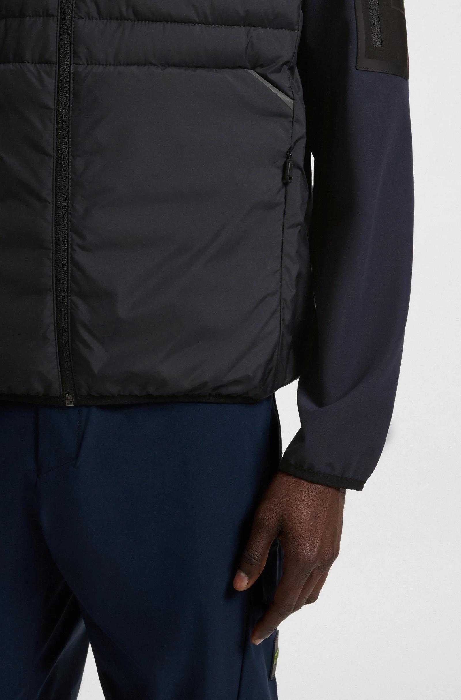 BOSS WATER-REPELLENNT JACKET WITH ZIPPED SLEEVE POCKET-DARK NAVY Thumbnail 3