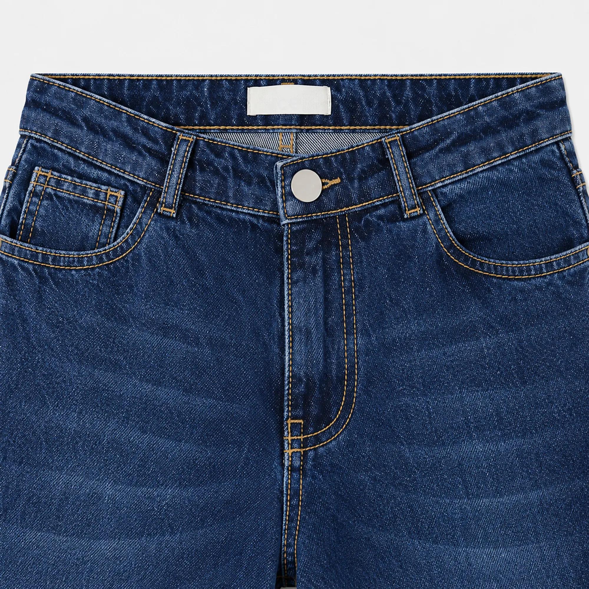 WOMEN'S RAW HEM WIDE LEG JEANS media preview 3