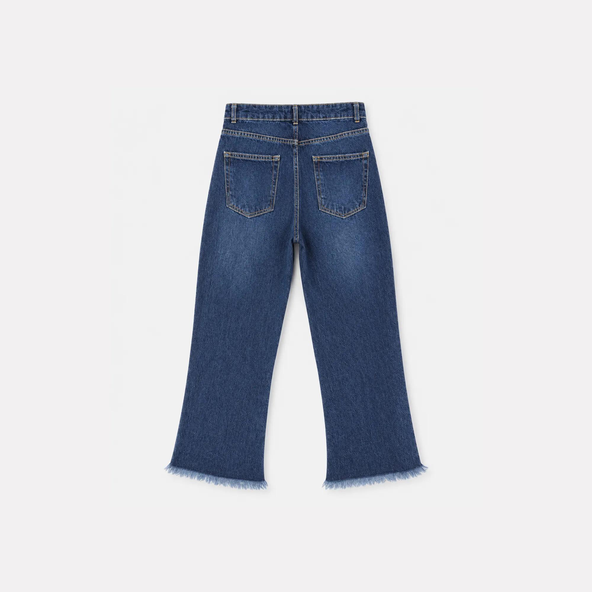 WOMEN'S RAW HEM WIDE LEG JEANS media preview 4
