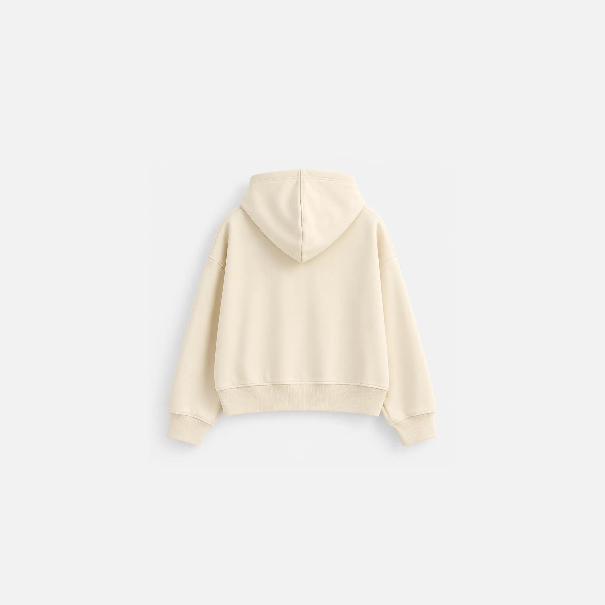GIRLS' STAR EMBOSSED FULL-ZIP HOODED SWEATSHIRT media preview 5