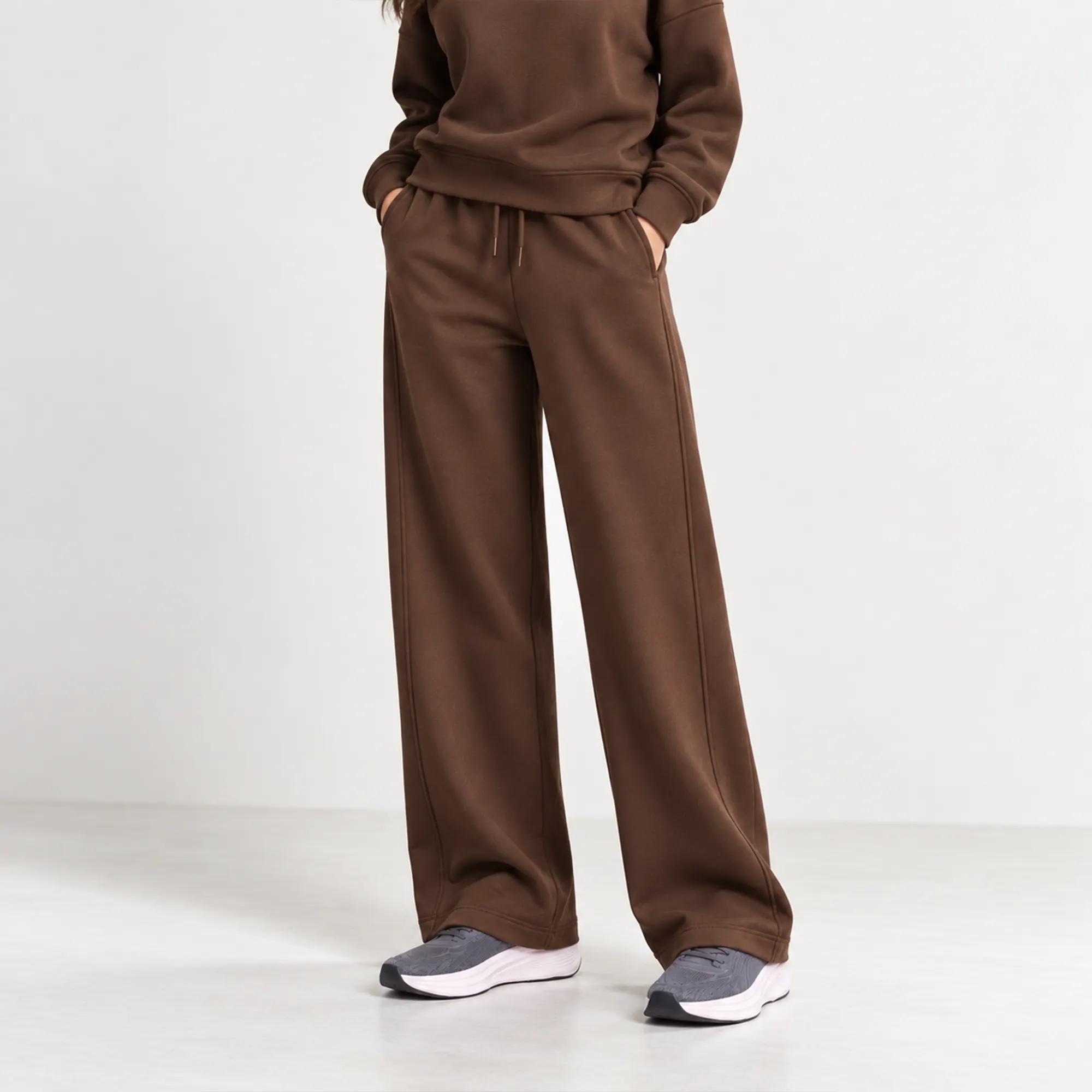 WOMEN'S DRAWSTRING WIDE-LEG SWEATPANTS alternative product image