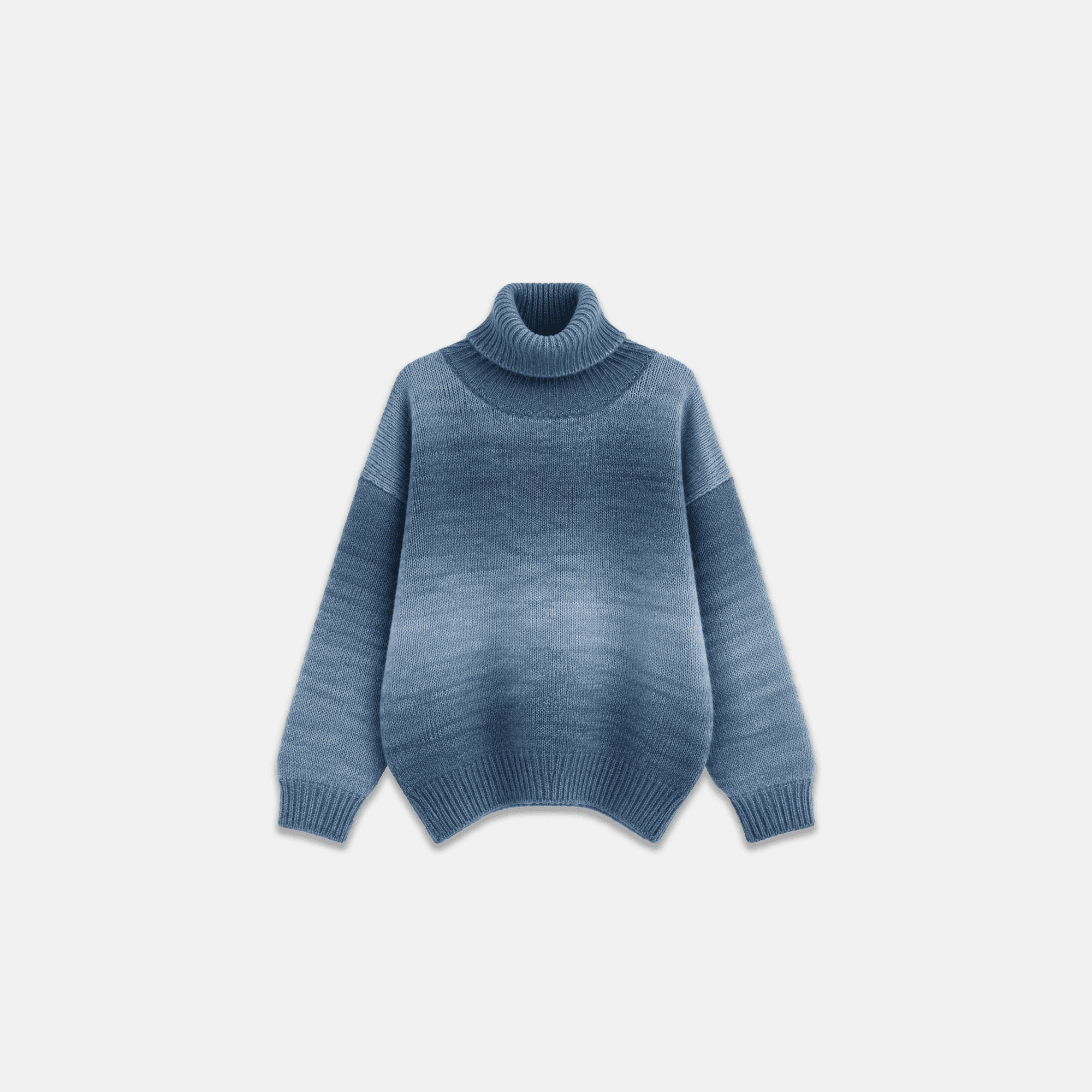 WOMEN’S OMBRE TURTLENECK KNIT SWEATER Thumbnail 2