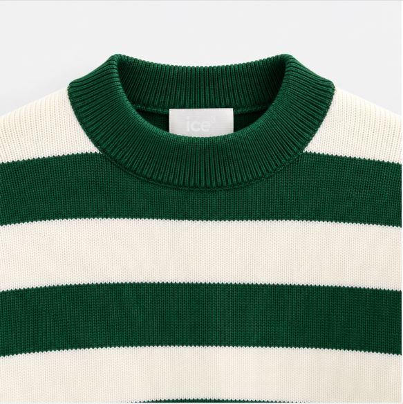 BOY’S STRIPED CREWNECK KNIT SWEATER Thumbnail 3