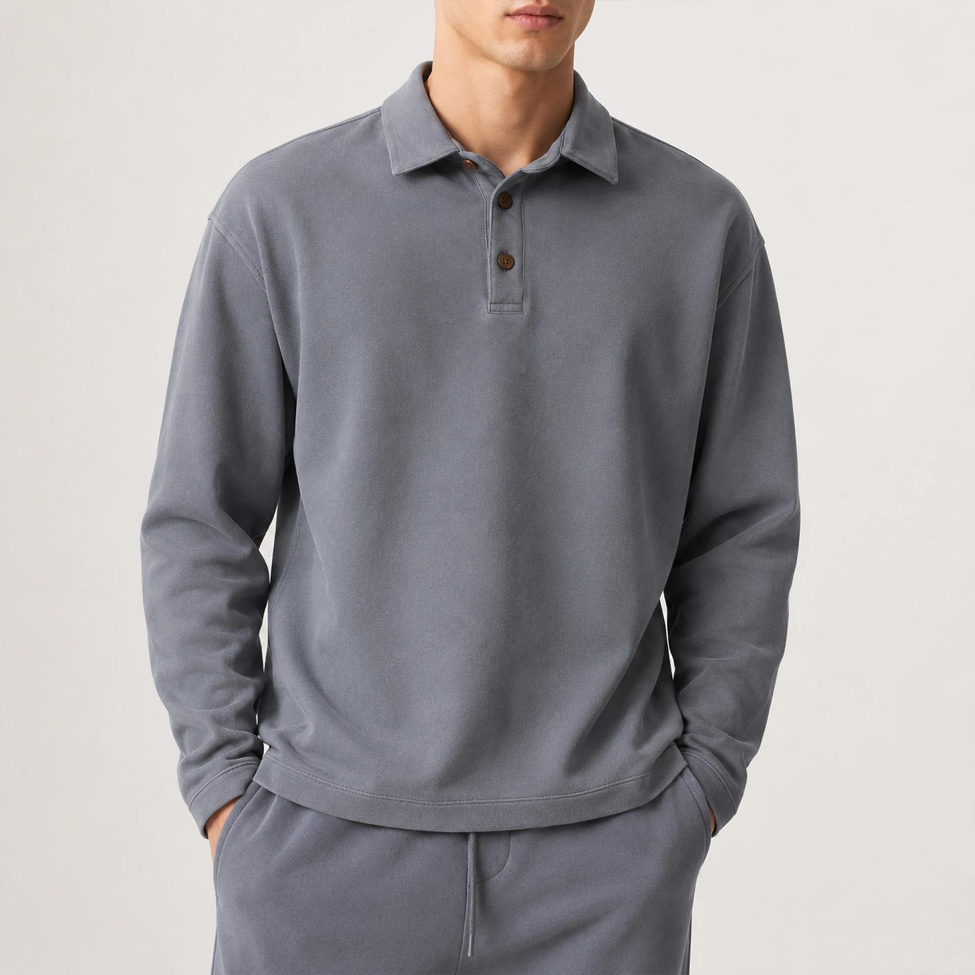 MEN'S CASUAL COLLARED POLO-NECK PULLOVER product image