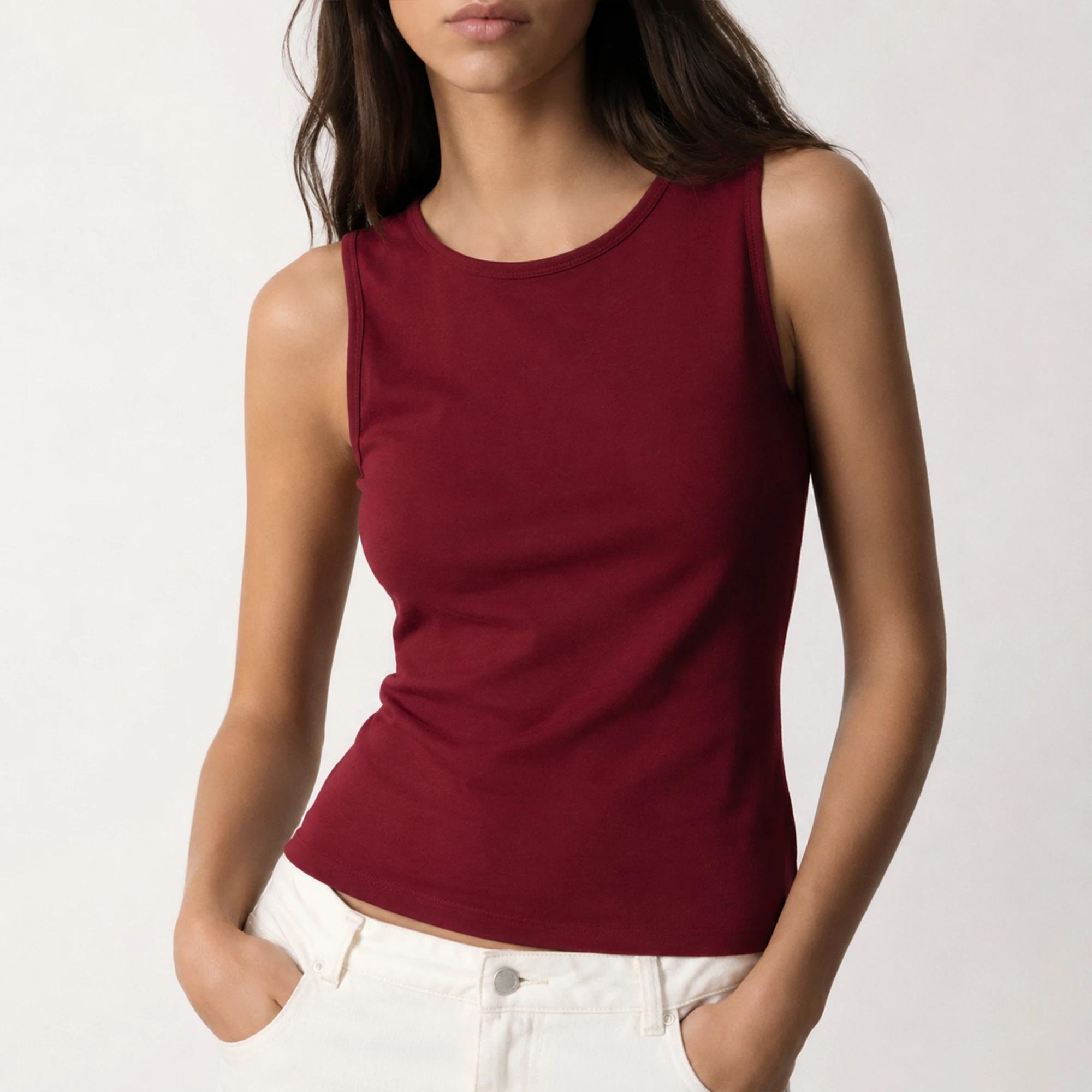 WOMEN'S SLEEVELESS CREW-NECK T-SHIRT product image