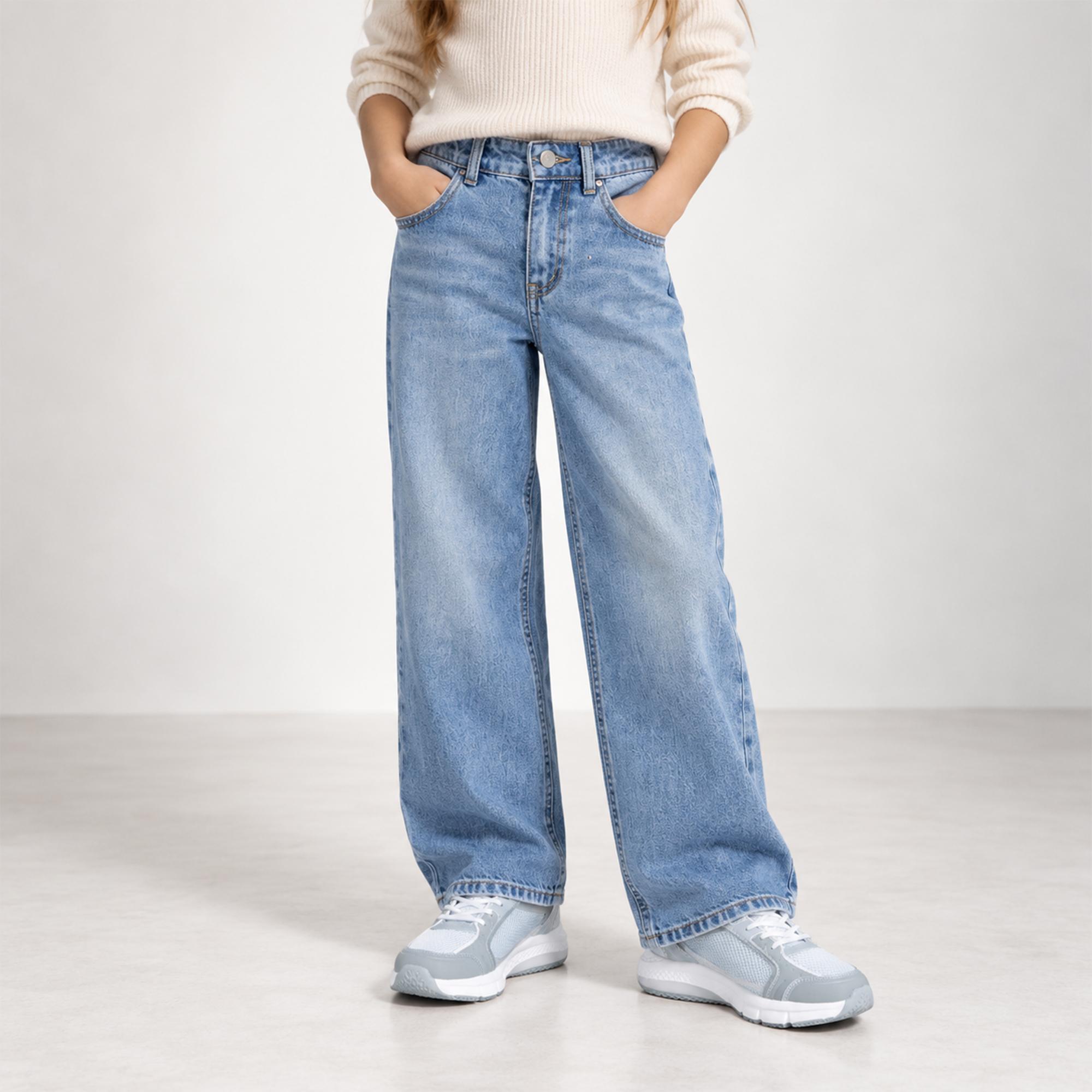 GIRLS' LOOSE FIT STRAIGHT LEG JEANS product image