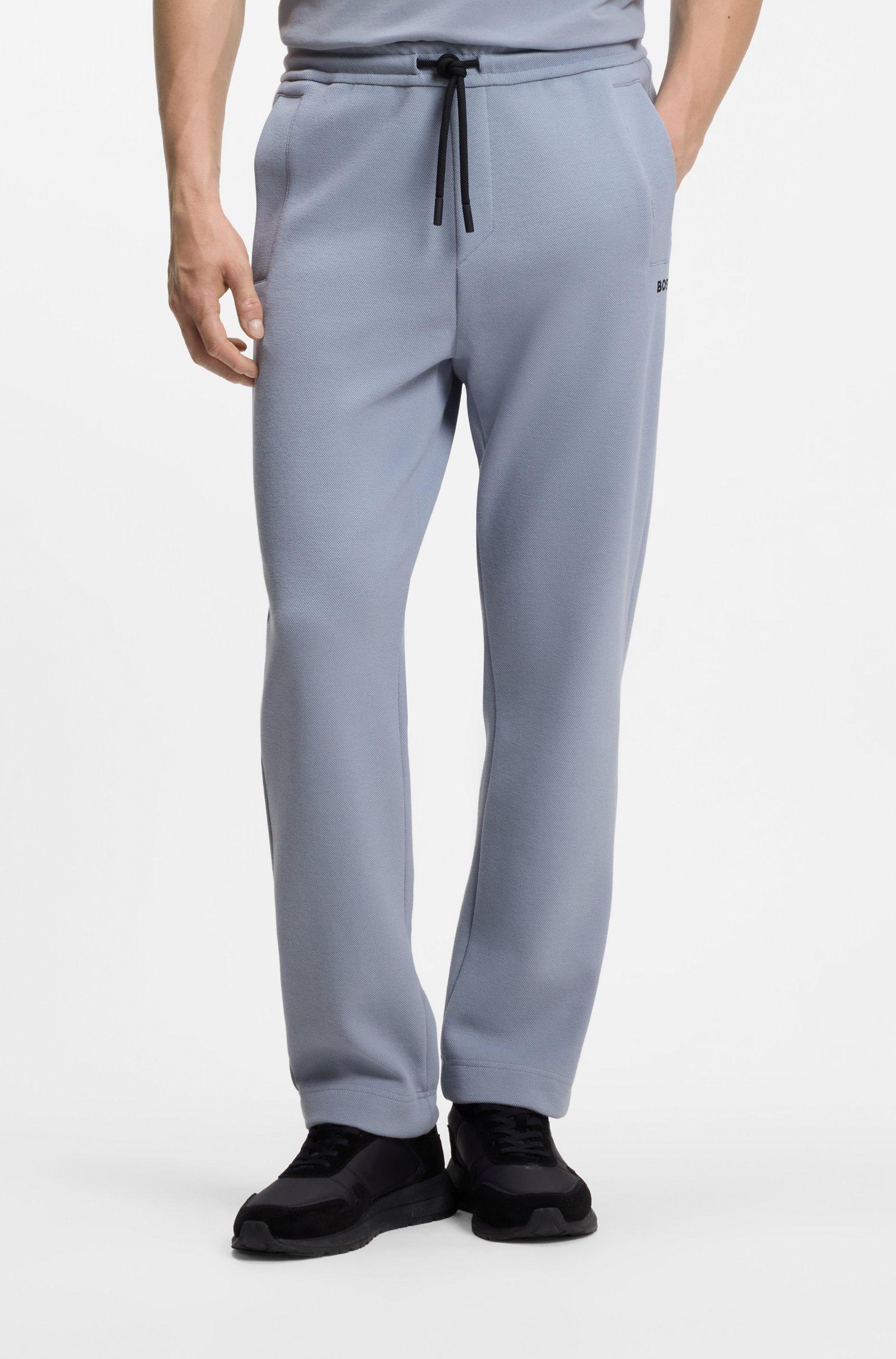 REGULAR-FIT TRACKSUIT BOTTOMS IN COTTON-BLEND PIQUE product image