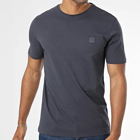 PLAIN COTTON T-SHIRT WITH BOSS CHEST BADGE product image
