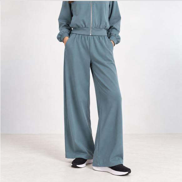سروال نسائي بخصر مطاطي وأرجل واسعة product image