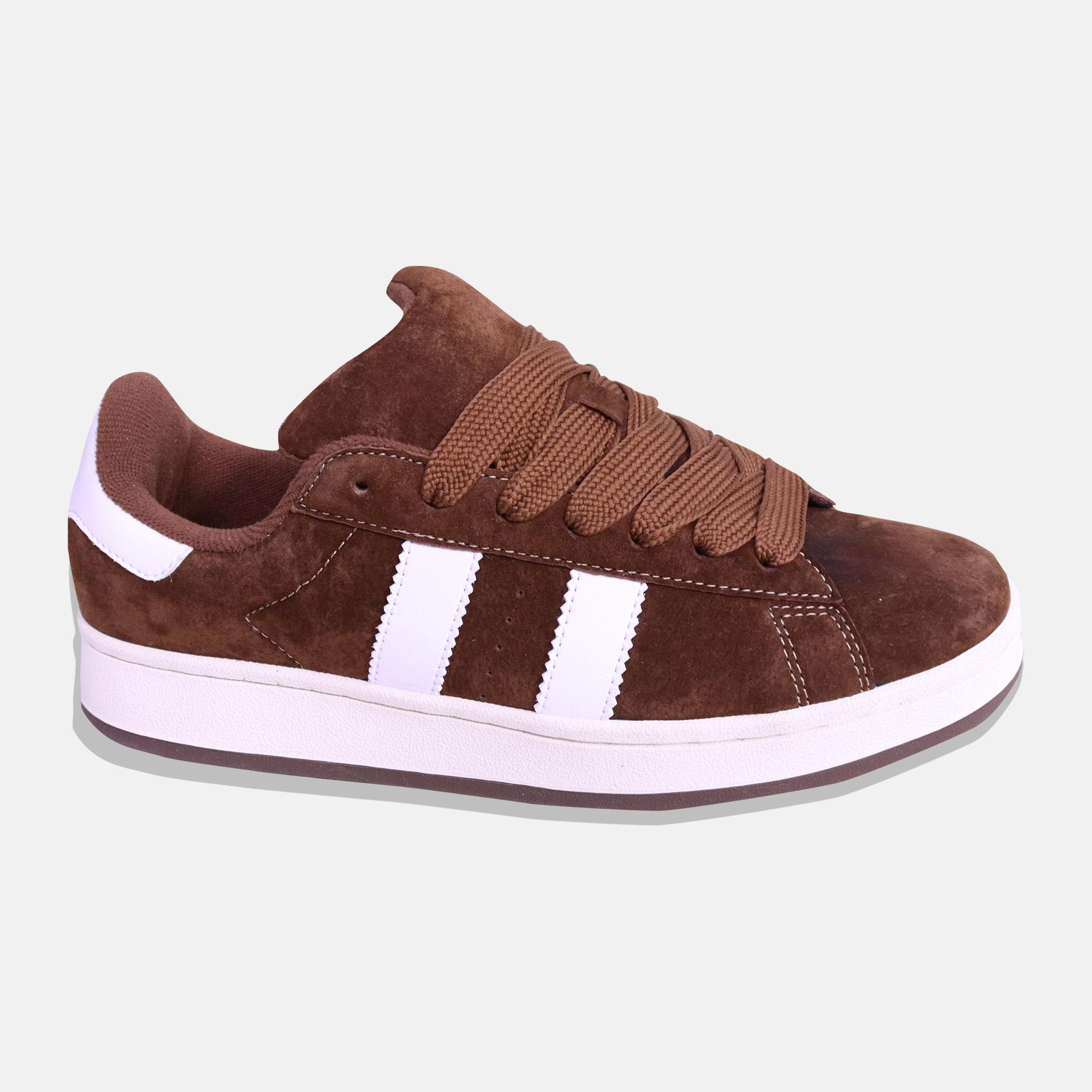 Suede sneakers with white stripes alternative product image