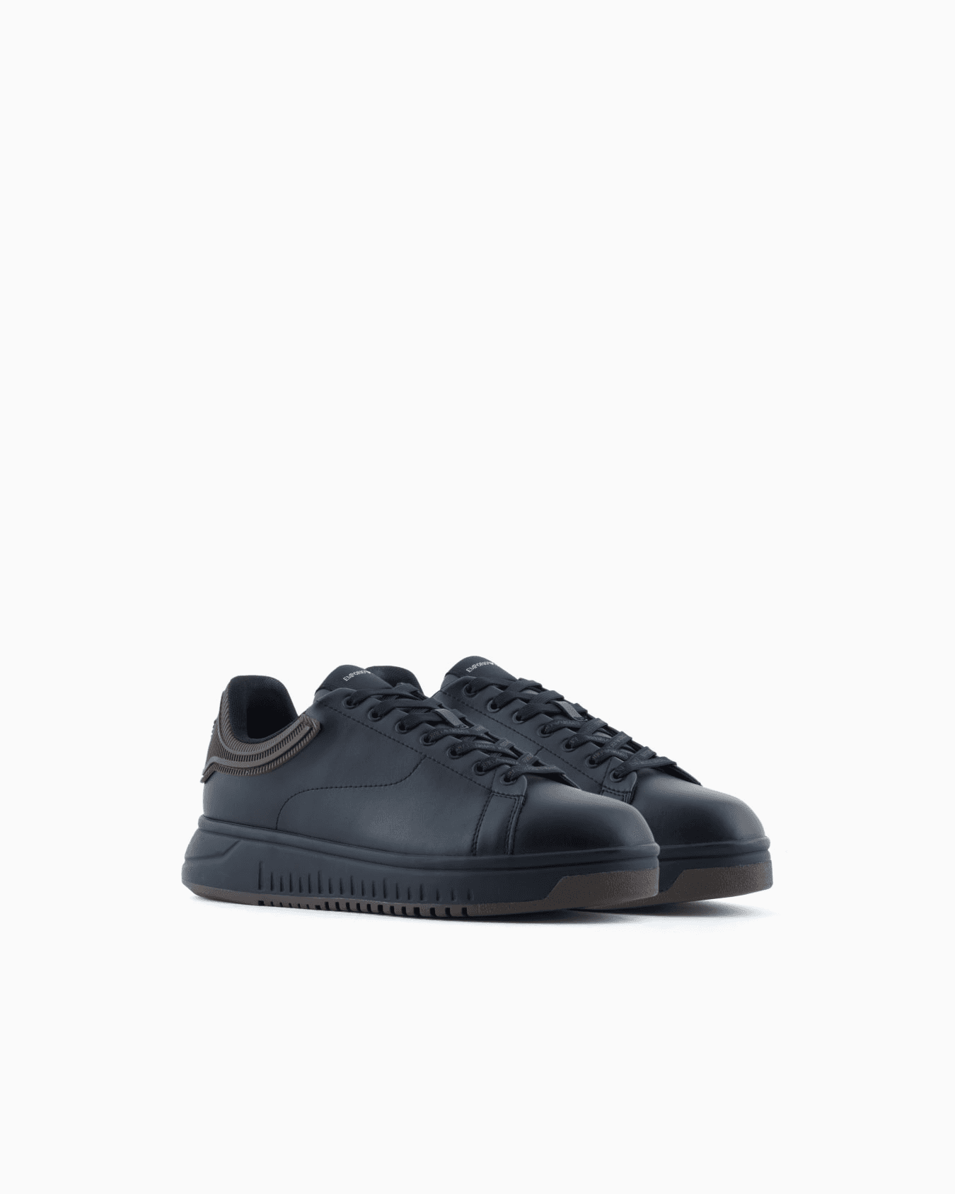 EMPORIO ARMANI EM003663 BLACK SNEAKERS media preview 2