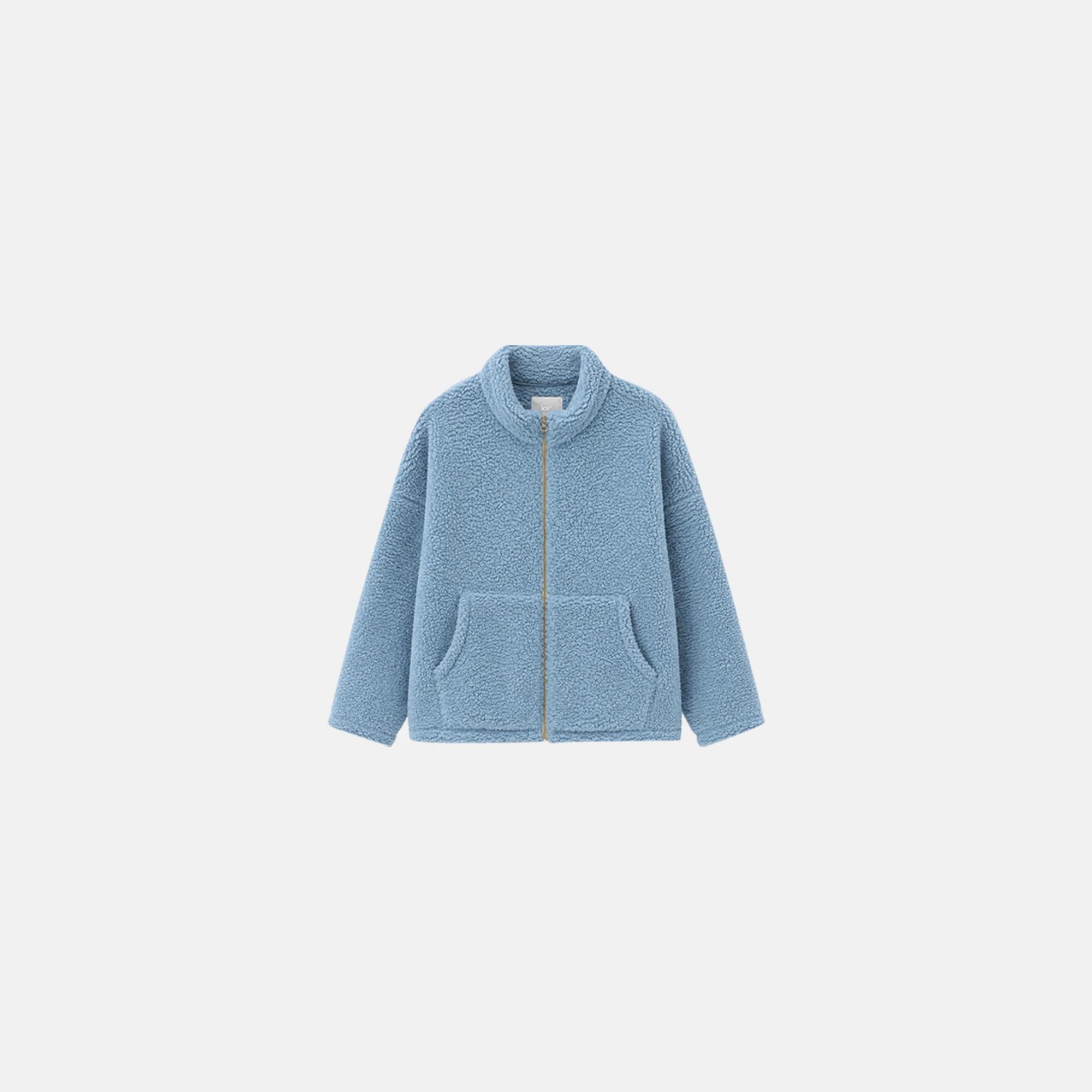 GIRL'S SOFT TEDDY FLEECE ZIP-UP JACKET media preview 2