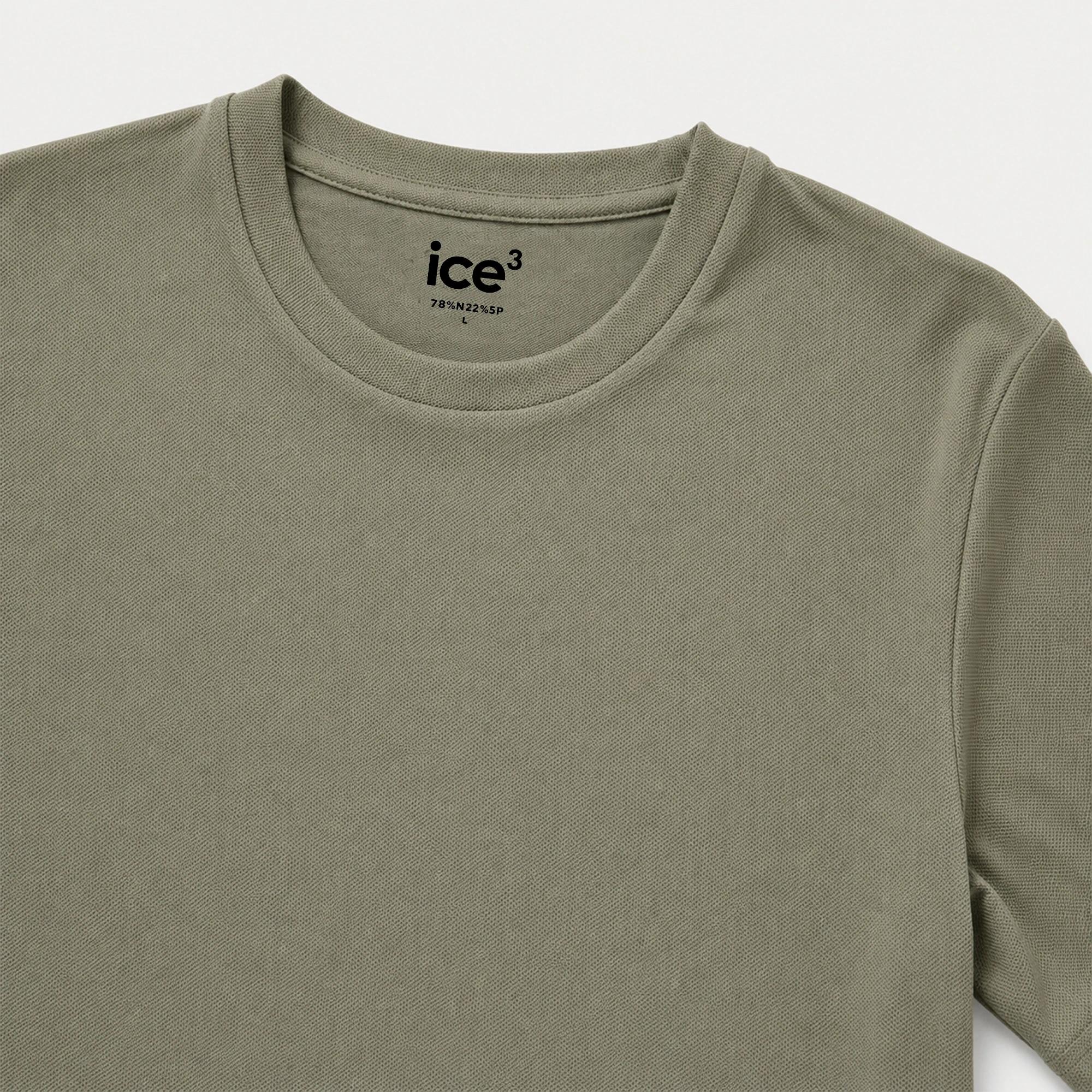 MEN'S CREW-NECK T-SHIRT IN STRETCH NYLON media preview 2