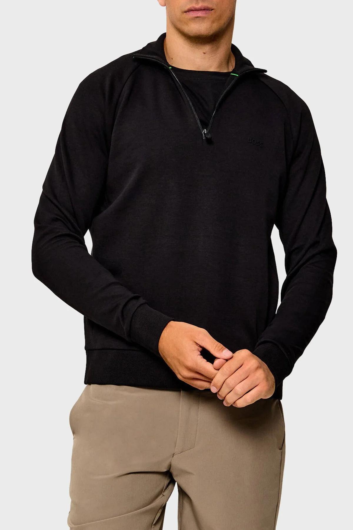 BOSS MEN'S ZIP-NECK SWEATSHIRT alternative product image